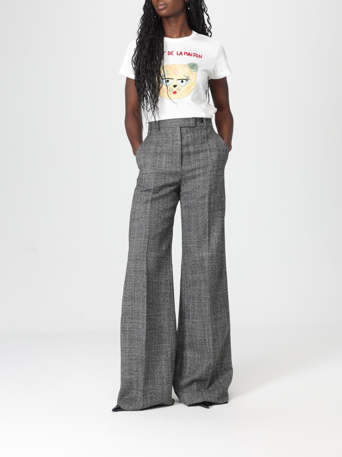 VALENTINO PANTS: Pants woman Valentino, Grey - Img 2
