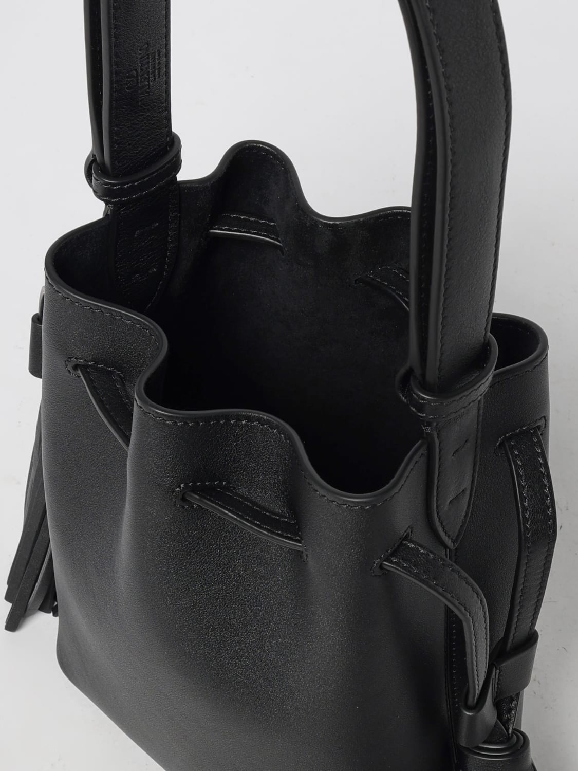 VALENTINO GARAVANI BORSA MINI: Borsa VLogo Signature Valentino Garavani in pelle , Nero - Img 5