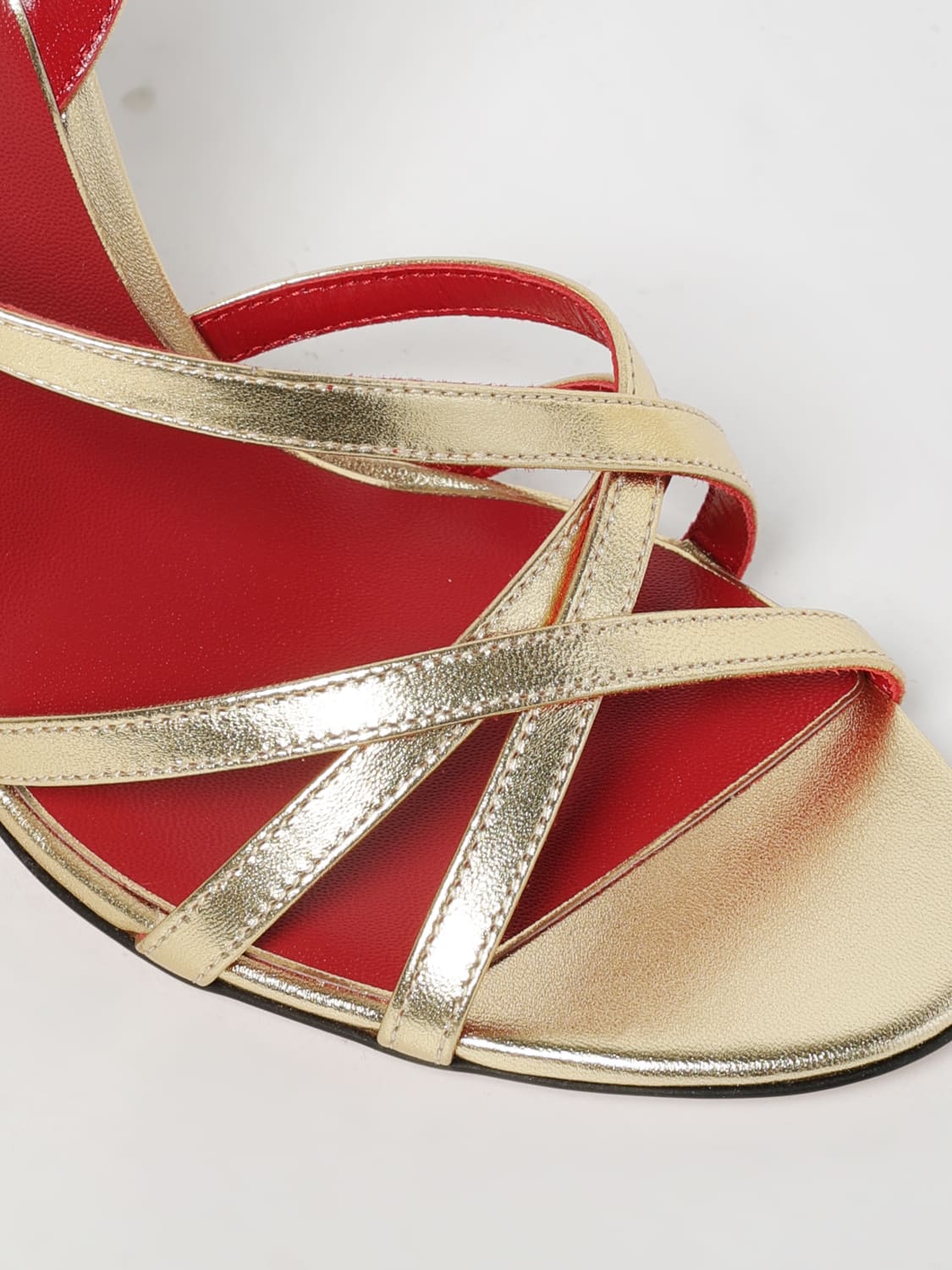 VALENTINO GARAVANI HEELED SANDAL: Shoes woman Valentino Garavani, Gold - Img 4