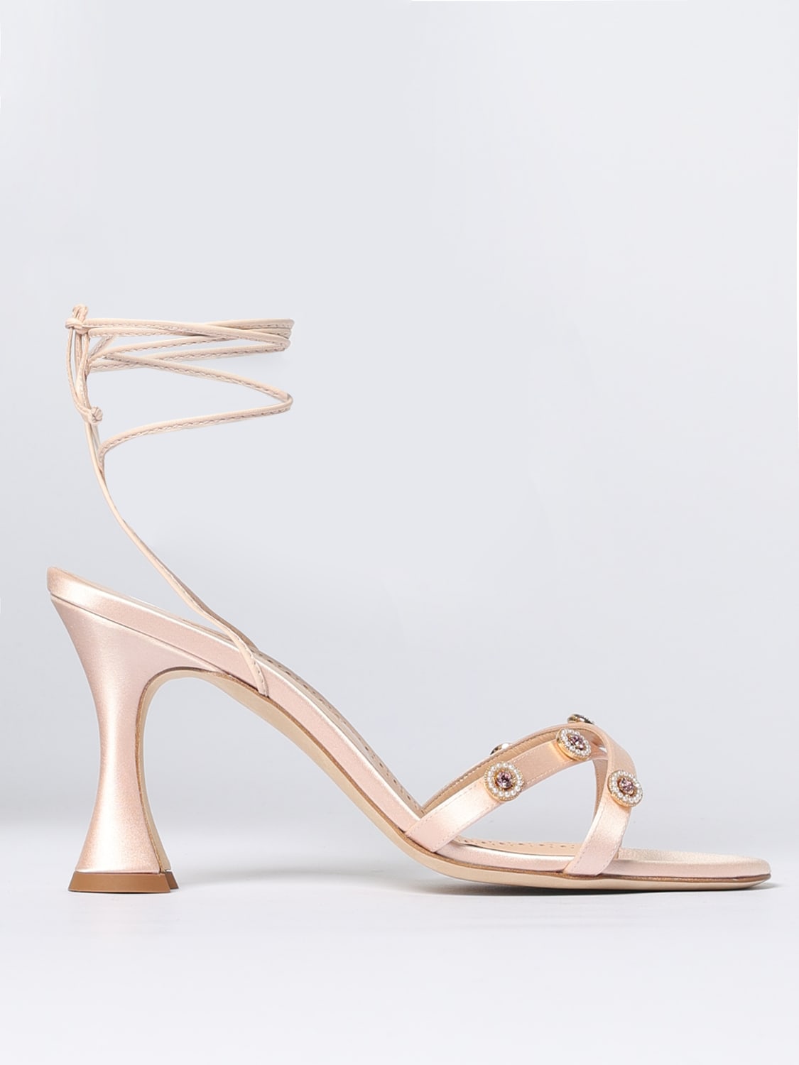 MANOLO BLAHNIK HEELED SANDAL: Shoes woman Manolo Blahnik, Blush Pink - Img 1