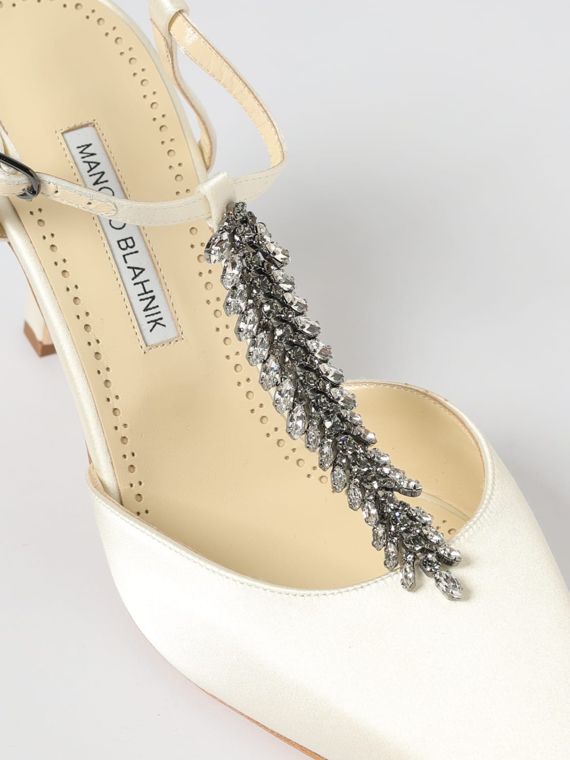 MANOLO BLAHNIK PUMP: Shoes woman Manolo Blahnik, Cream - Img 4