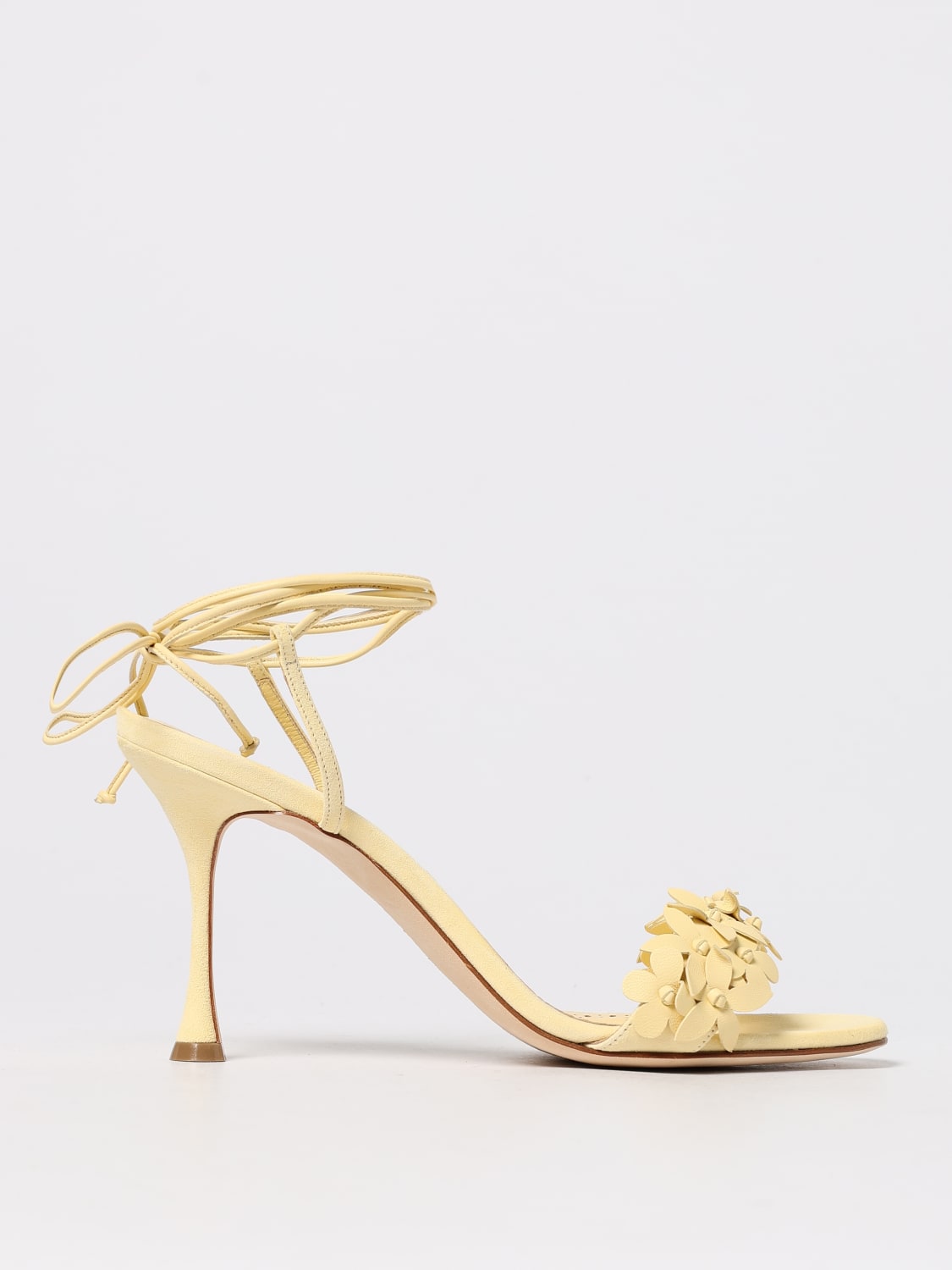 MANOLO BLAHNIK HEELED SANDAL: Shoes woman Manolo Blahnik, Yellow - Img 1