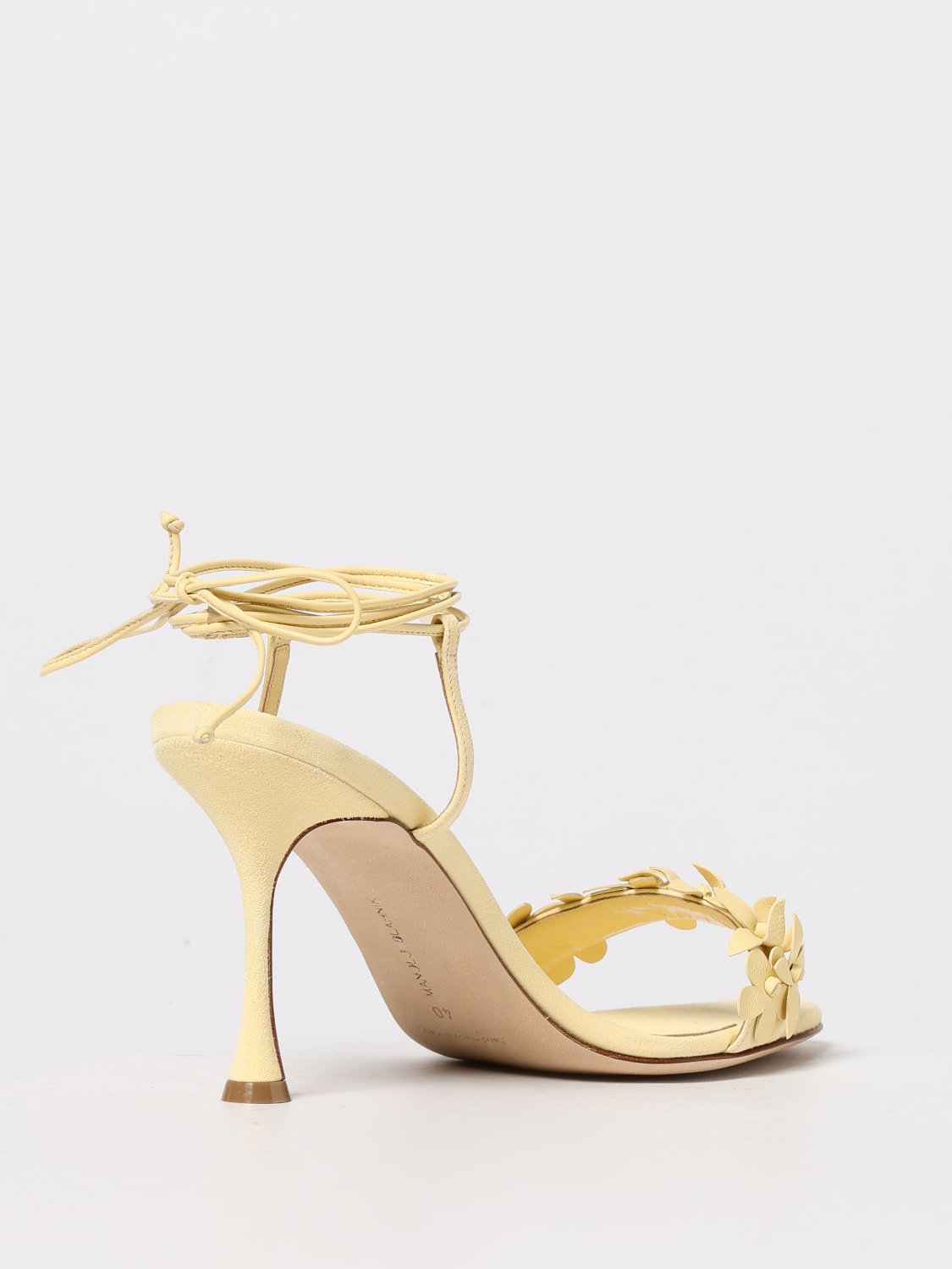 MANOLO BLAHNIK HEELED SANDAL: Shoes woman Manolo Blahnik, Yellow - Img 3