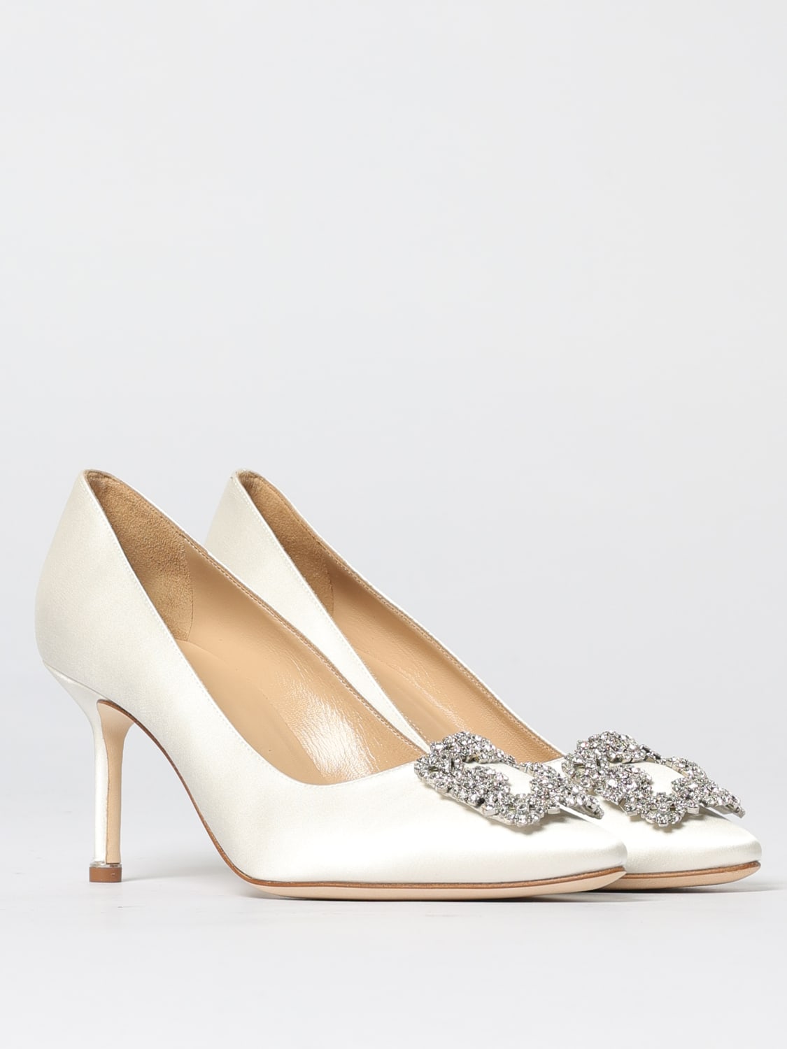 MANOLO BLAHNIK ZAPATO DE SALÓN: Zapatos mujer Manolo Blahnik, Crema - Img 2