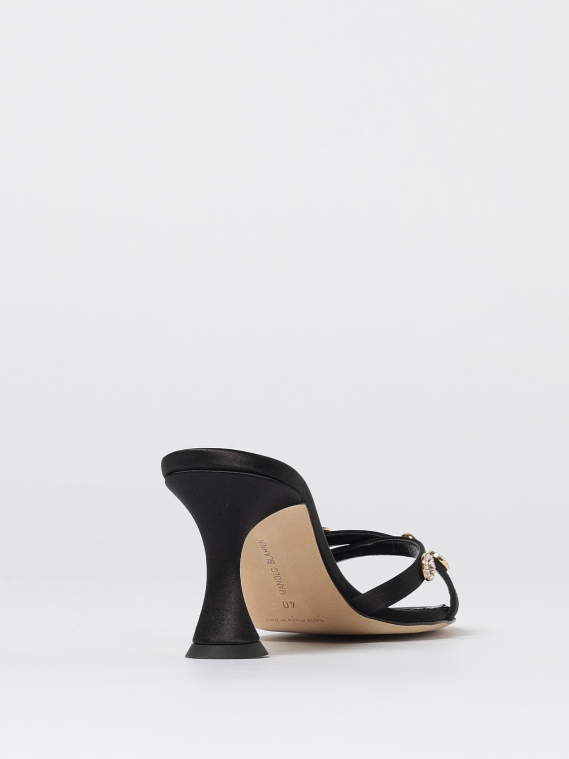 MANOLO BLAHNIK HEELED SANDAL: Shoes woman Manolo Blahnik, Black - Img 3