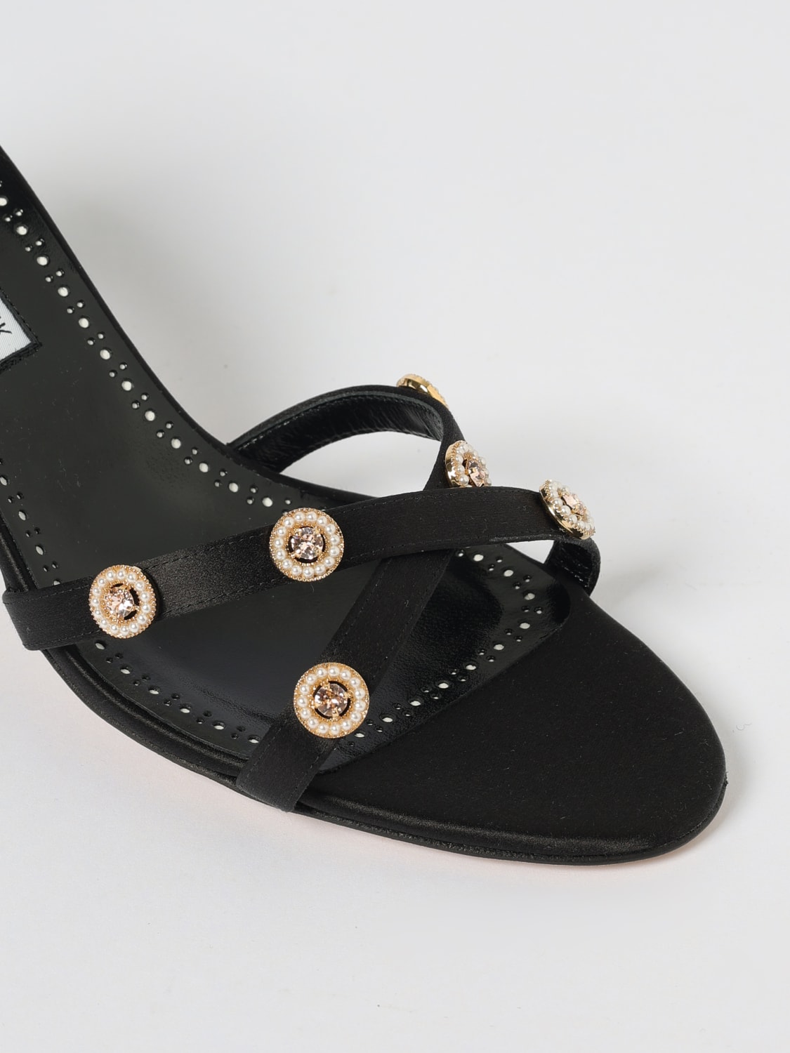 MANOLO BLAHNIK HEELED SANDAL: Shoes woman Manolo Blahnik, Black - Img 4