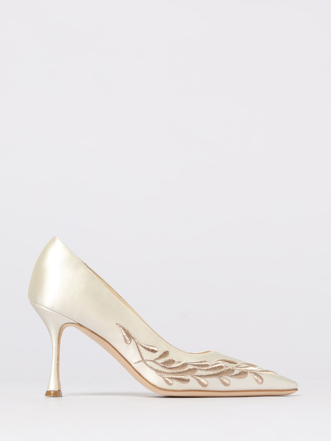 MANOLO BLAHNIK PUMP: Shoes woman Manolo Blahnik, Cream - Img 1
