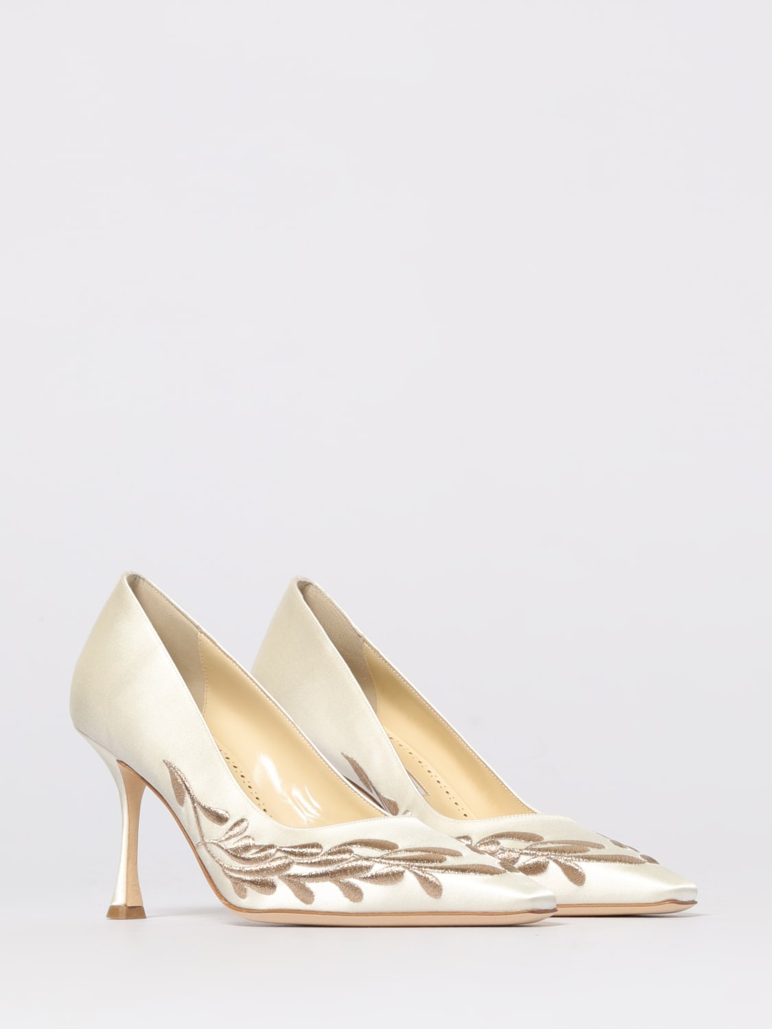 MANOLO BLAHNIK PUMP: Shoes woman Manolo Blahnik, Cream - Img 2