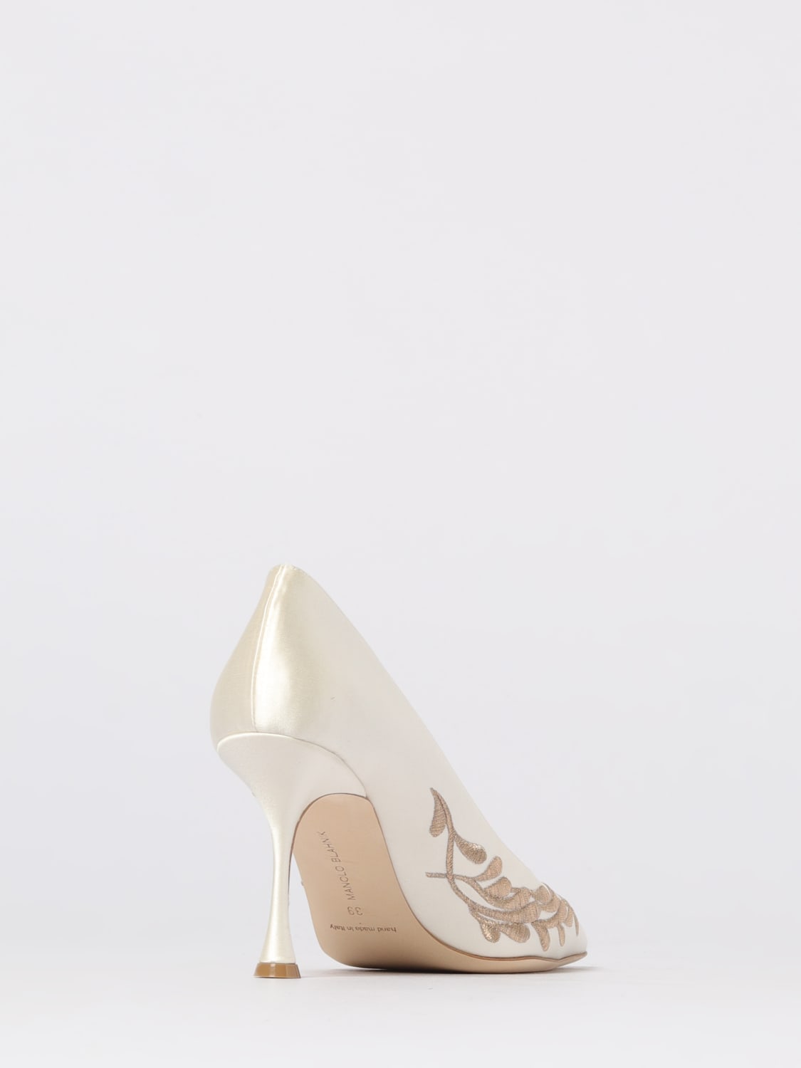 MANOLO BLAHNIK PUMP: Shoes woman Manolo Blahnik, Cream - Img 3
