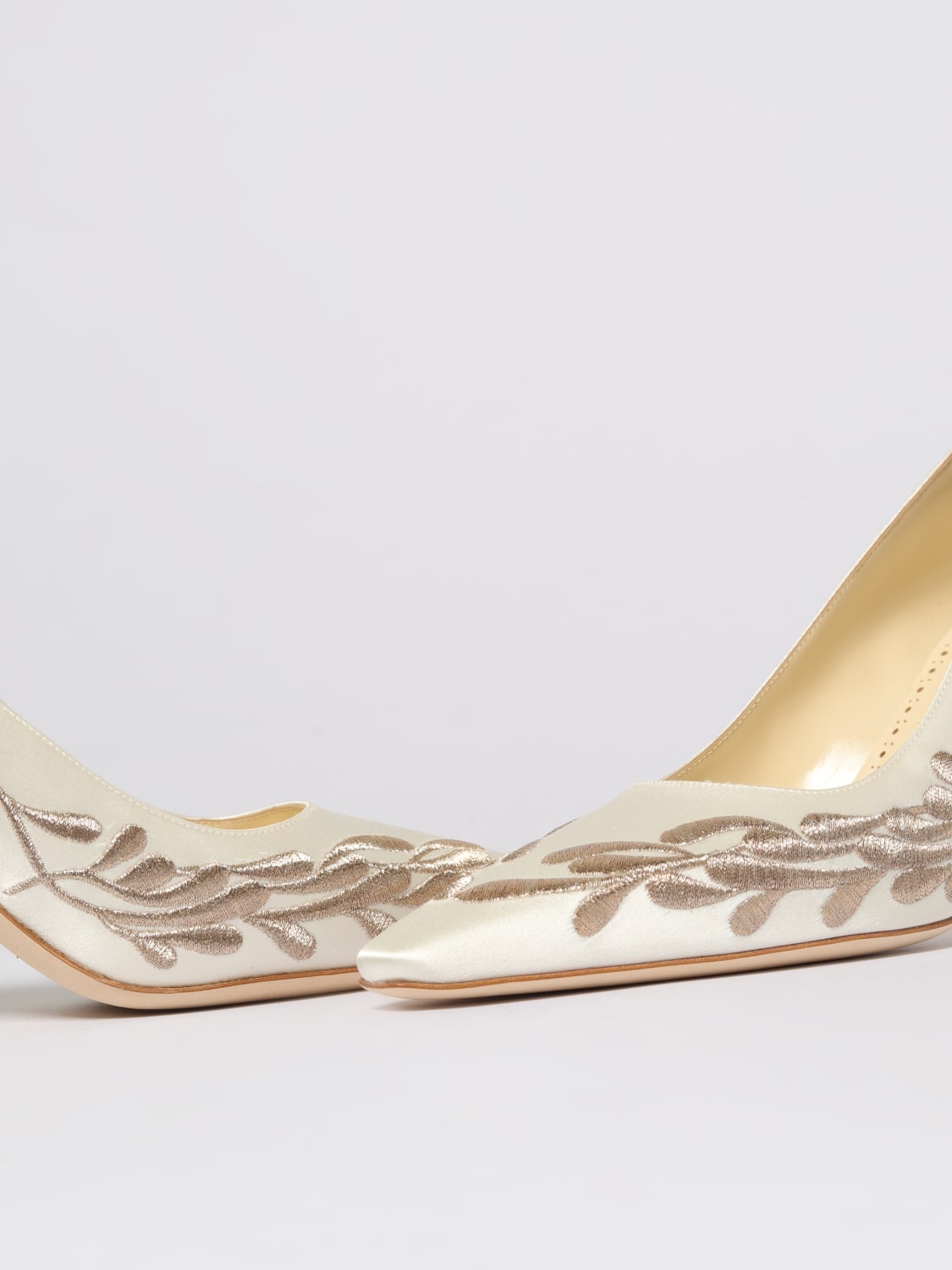 MANOLO BLAHNIK PUMP: Shoes woman Manolo Blahnik, Cream - Img 4