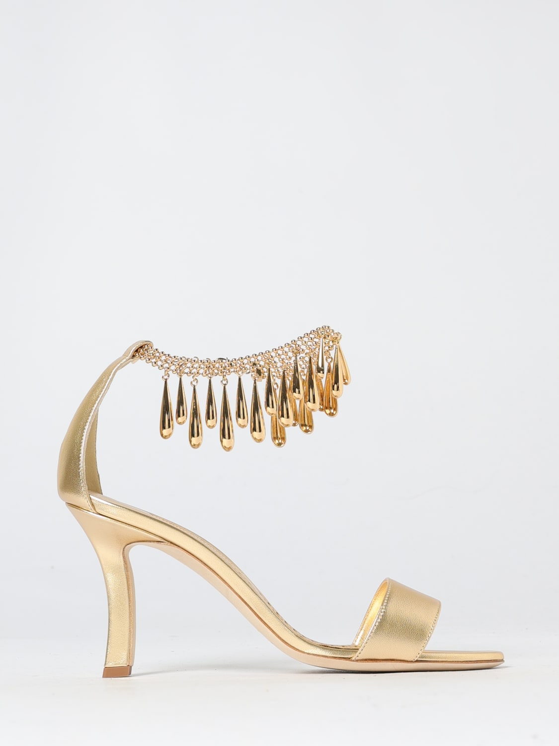 MANOLO BLAHNIK HEELED SANDAL: Shoes woman Manolo Blahnik, Gold - Img 1