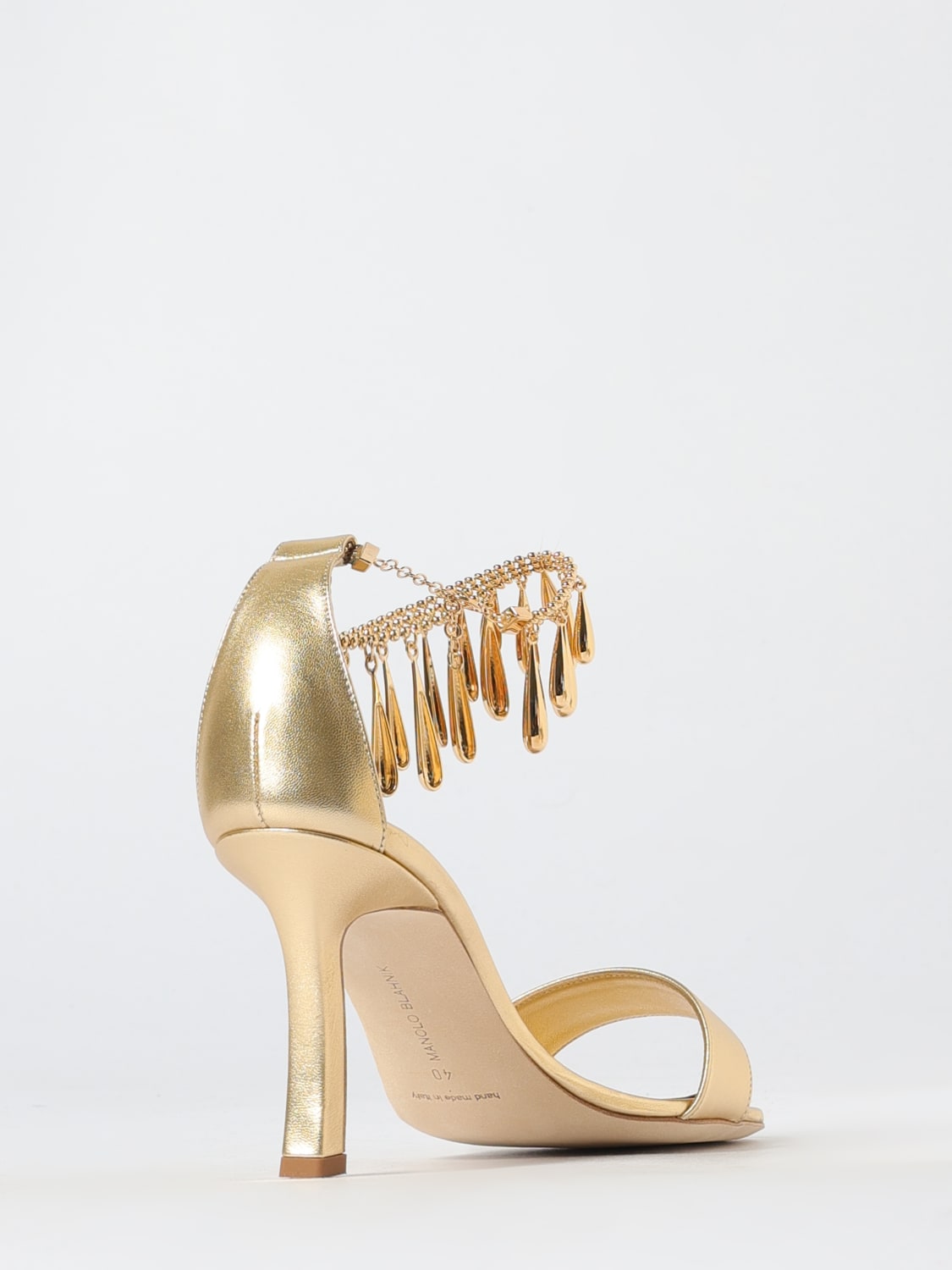 MANOLO BLAHNIK HEELED SANDAL: Shoes woman Manolo Blahnik, Gold - Img 3