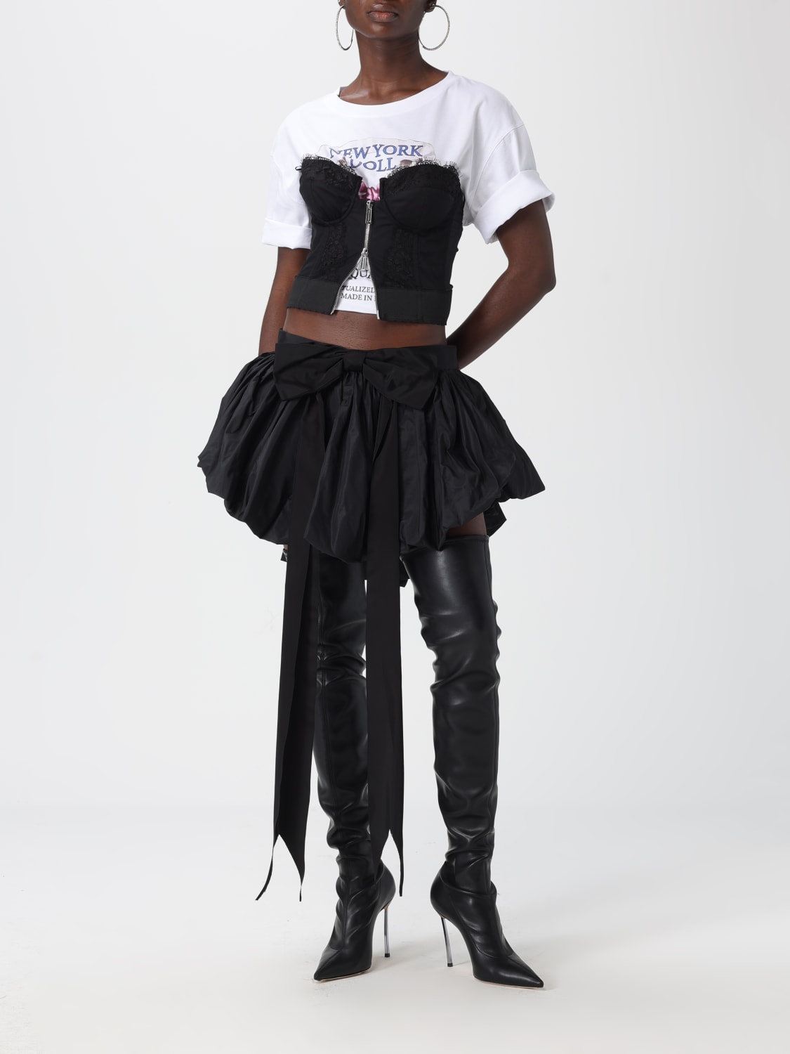 DSQUARED2 TOP: Top mujer Dsquared2, Negro - Img 2