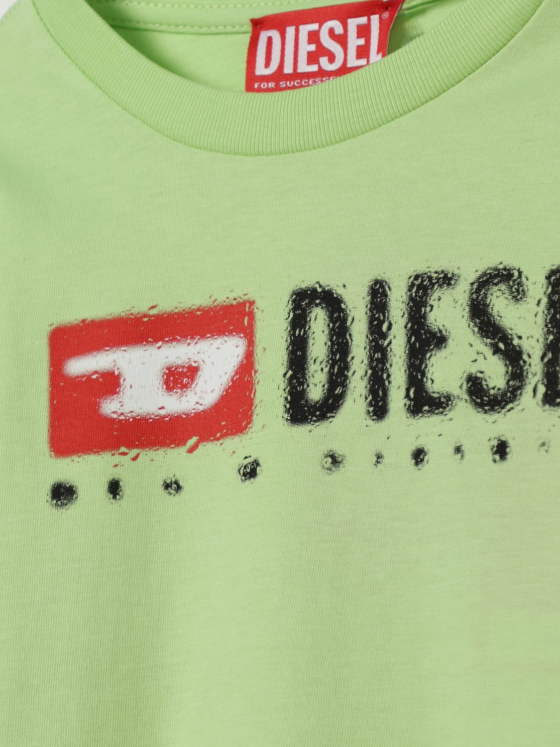 DIESEL T-SHIRT: T-shirt kids Diesel, Green - Img 3