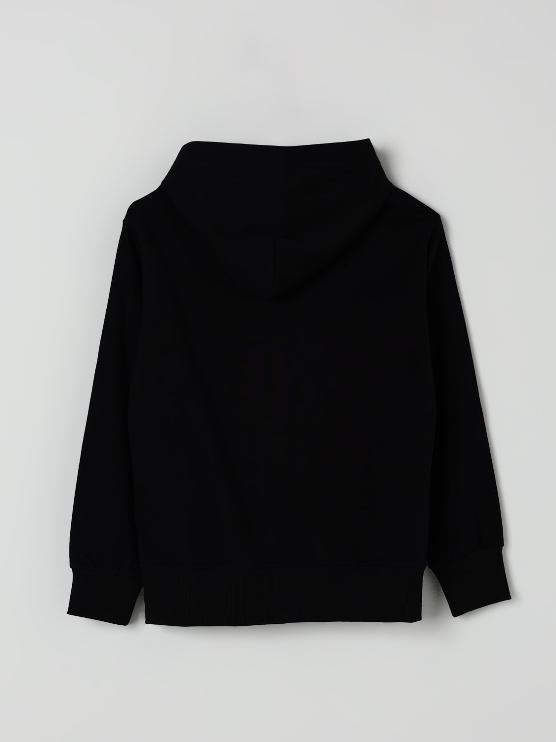 DIESEL MAGLIA: Felpa con cappuccio e zip Diesel in cotone, Nero - Img 2