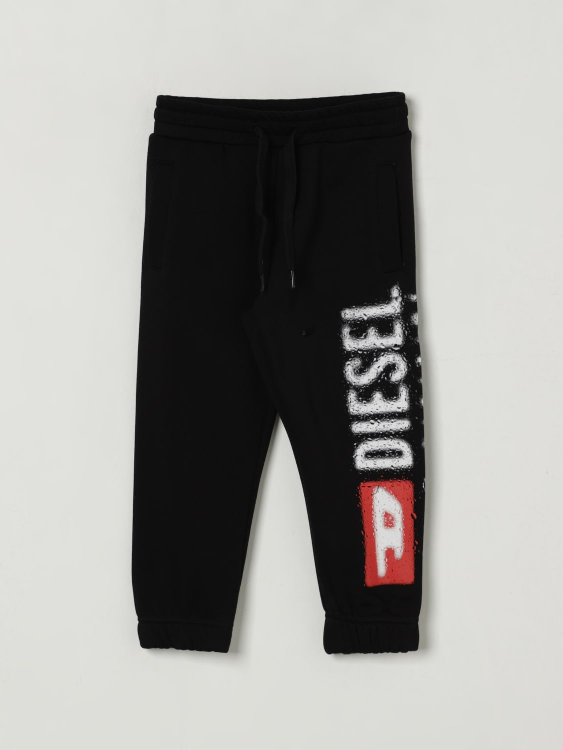 DIESEL PANTALONES: Pantalón niños Diesel, Negro - Img 1