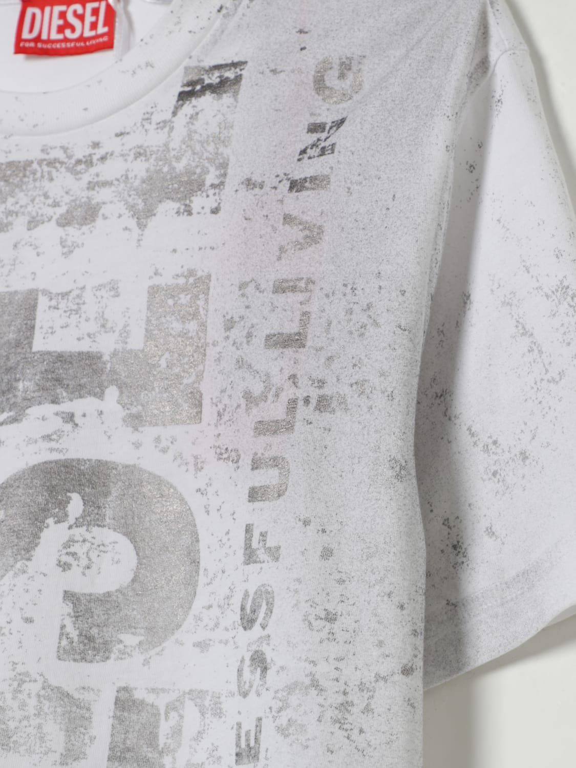DIESEL CAMISETA: Camiseta niños Diesel, Blanco - Img 3
