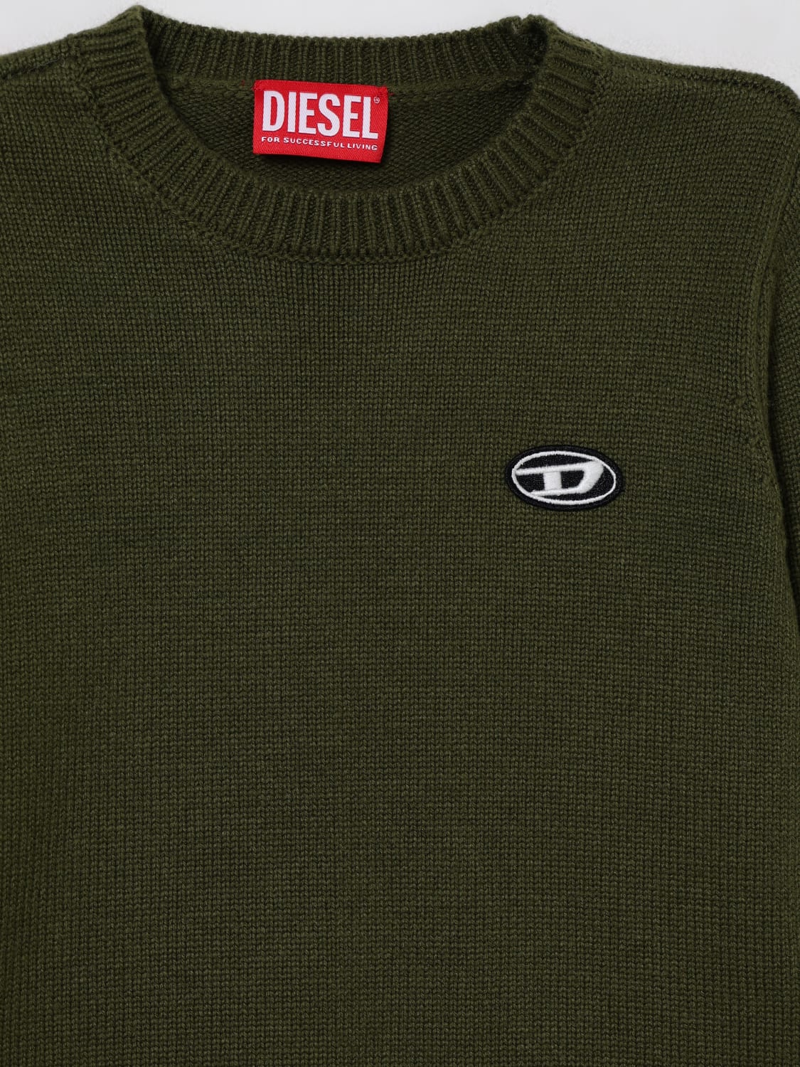 DIESEL SWEATER: Sweater kids Diesel, Olive - Img 3
