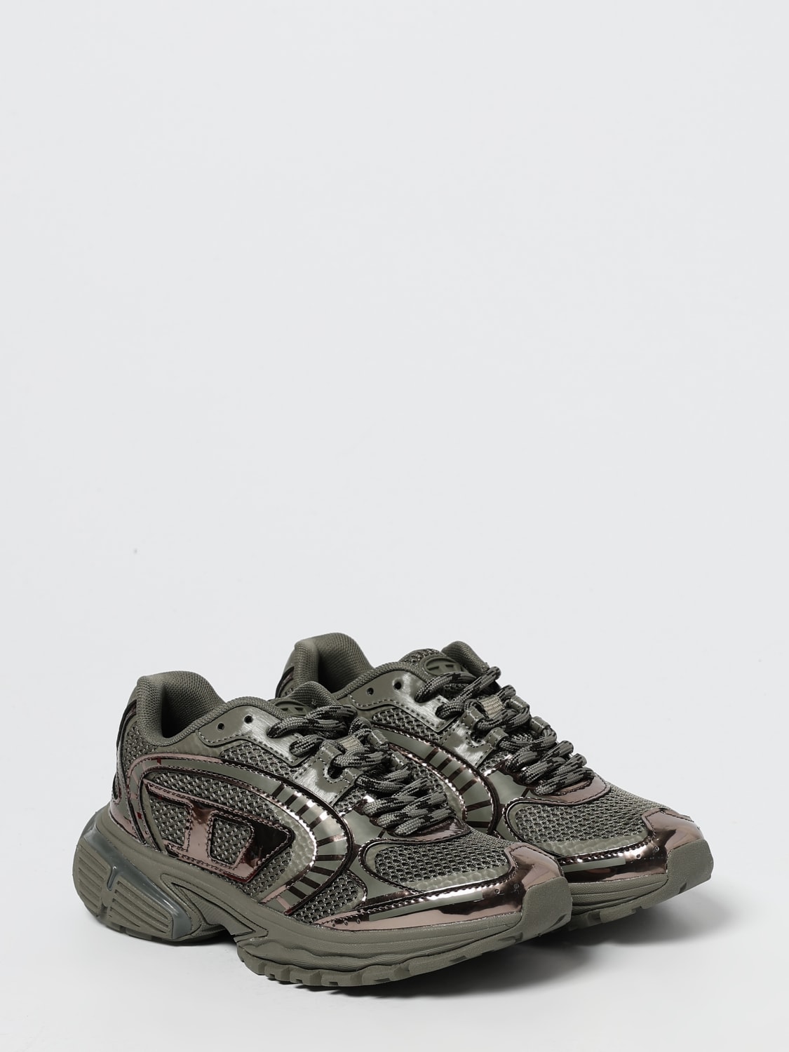 DIESEL SNEAKERS: Sneakers kids Diesel, Military - Img 2