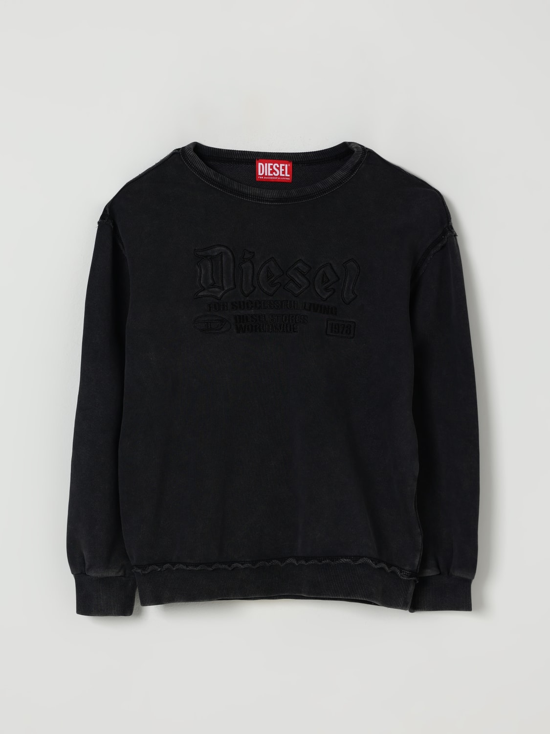 DIESEL SWEATER: Sweater kids Diesel, Black - Img 1