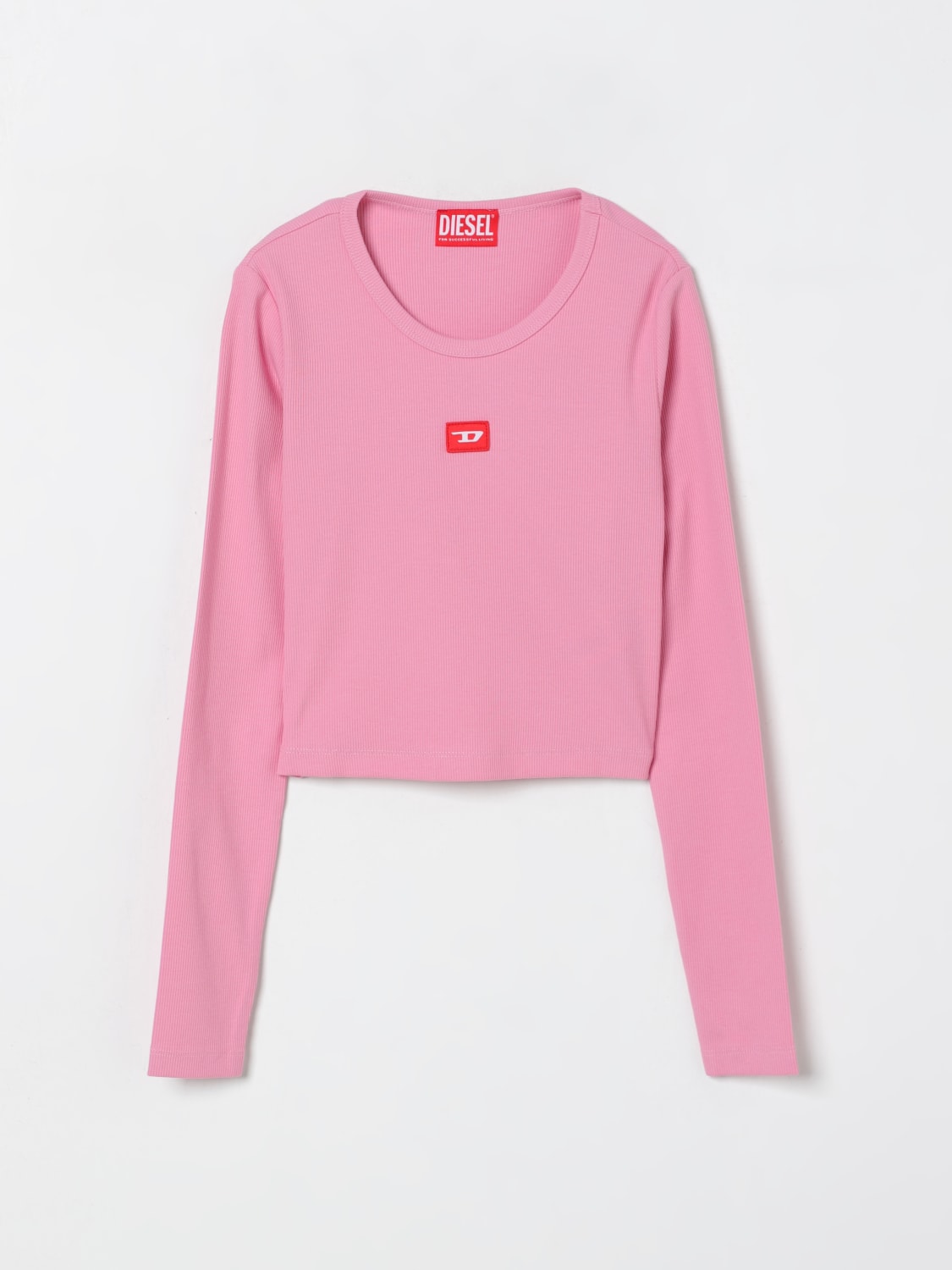DIESEL T-SHIRT: T-shirt kinder Diesel, Fuchsia - Img 1
