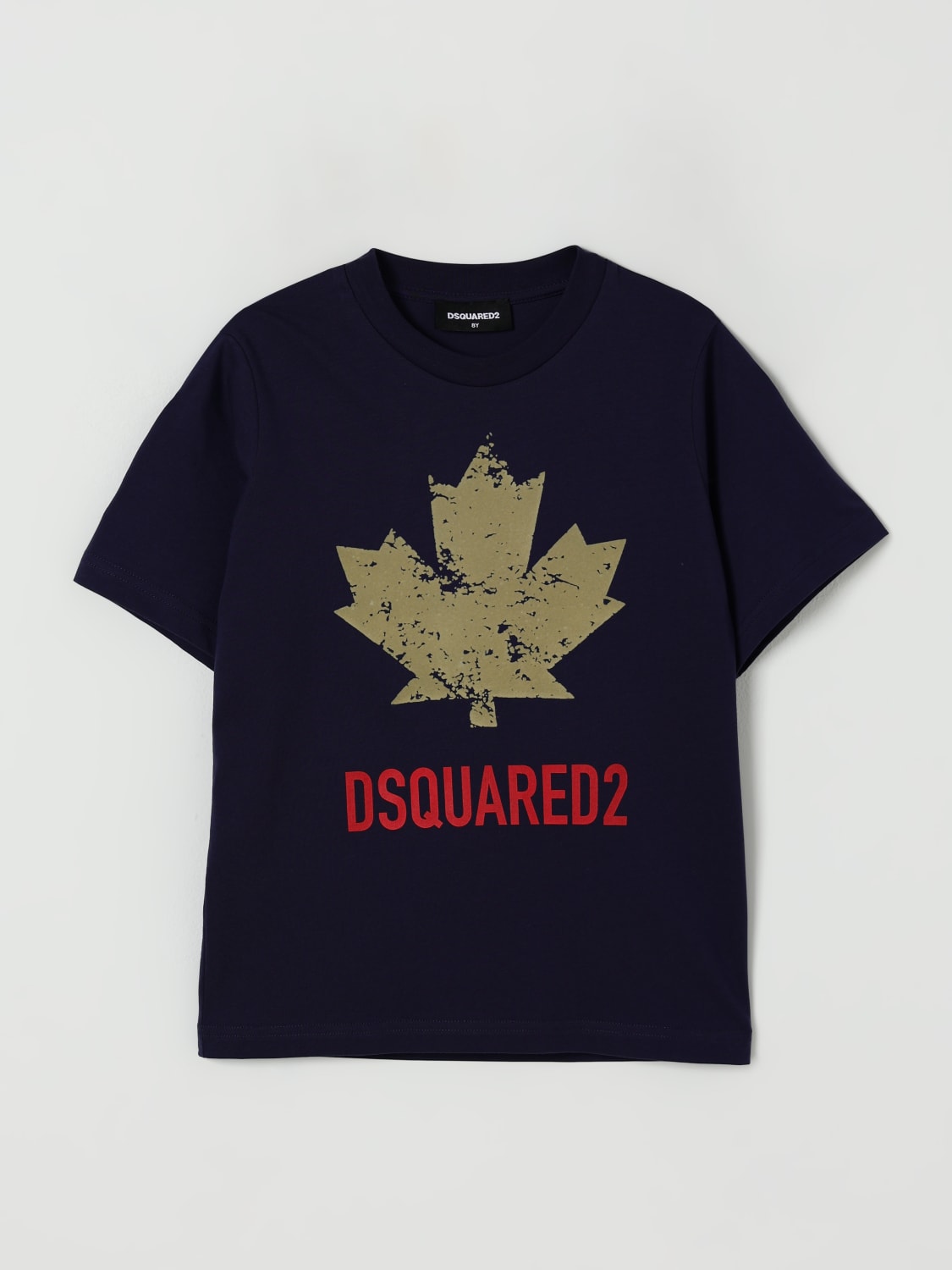 DSQUARED2 CAMISETA: Camiseta niños Dsquared2, Azul Oscuro - Img 1