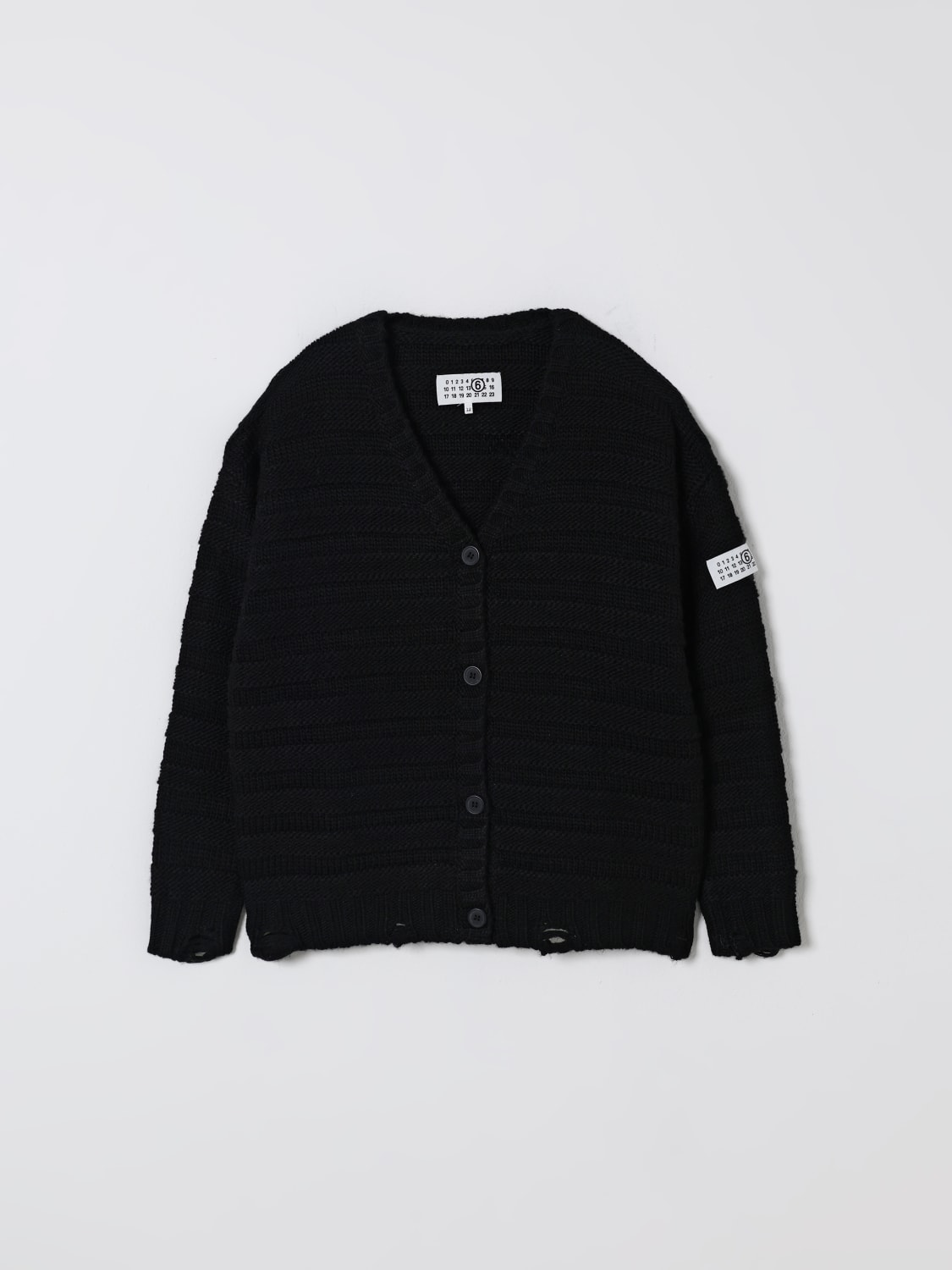 MM6 MAISON MARGIELA PULLOVER: Pullover kinder Mm6 Maison Margiela, Schwarz - Img 1