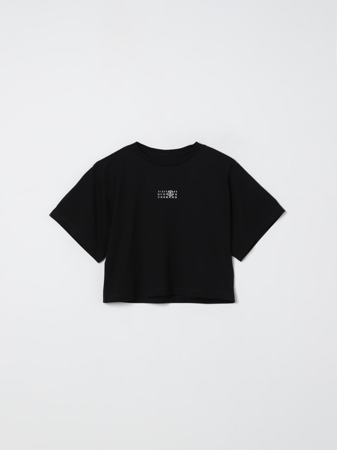 MM6 MAISON MARGIELA T-SHIRT: T-shirt kinder Mm6 Maison Margiela, Schwarz - Img 1