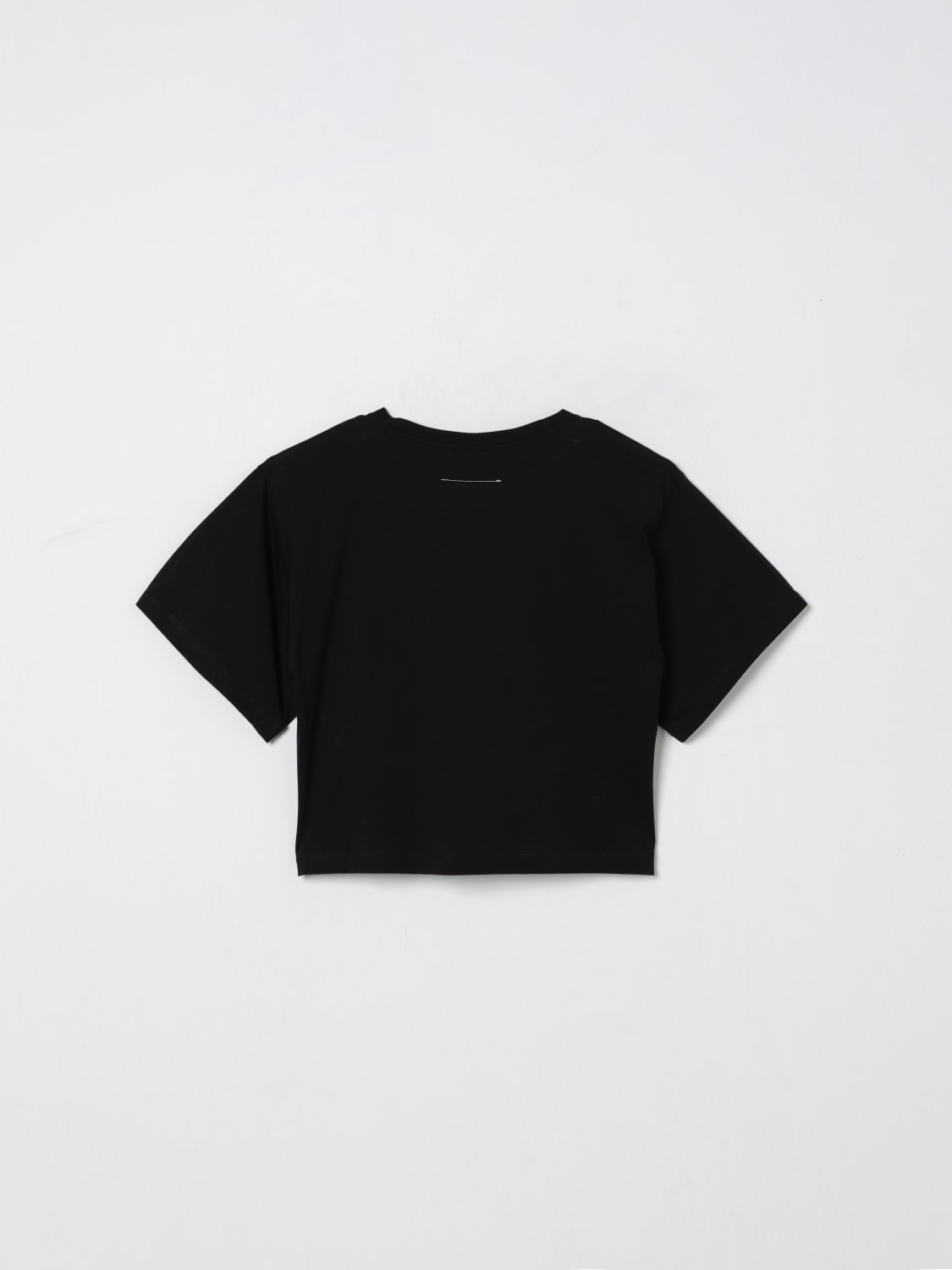 MM6 MAISON MARGIELA T-SHIRT: T-shirt kinder Mm6 Maison Margiela, Schwarz - Img 2