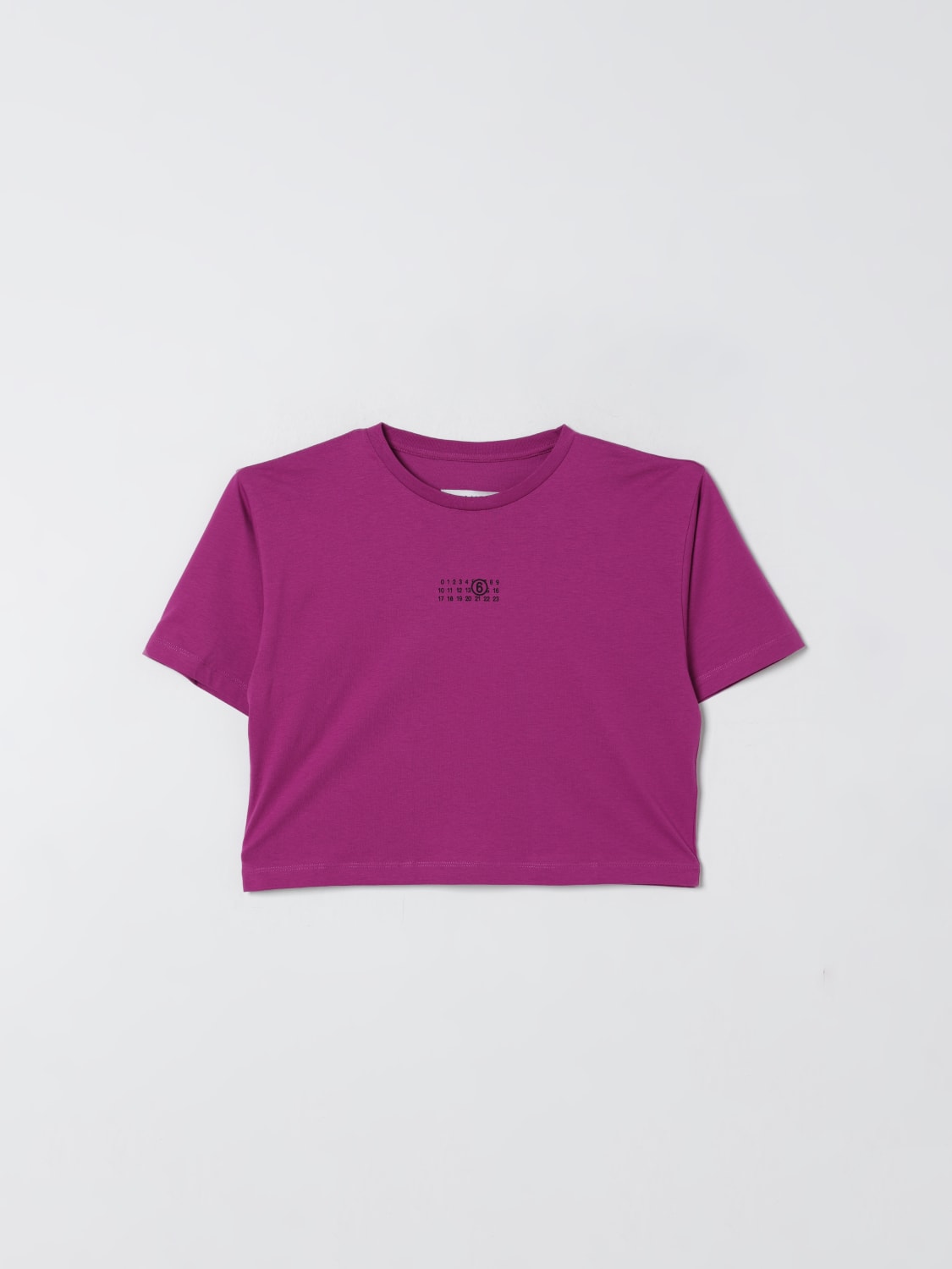 MM6 MAISON MARGIELA T-SHIRT: T-shirt kinder Mm6 Maison Margiela, Fuchsia - Img 1