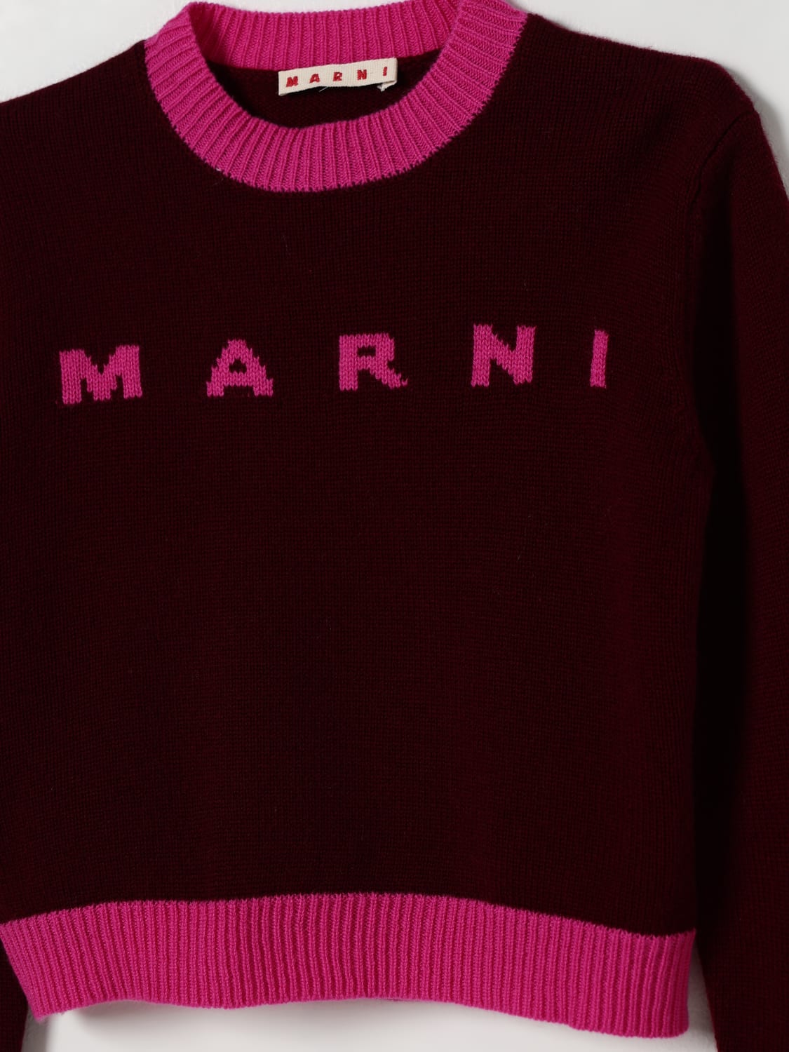 MARNI SWEATER: Sweater kids Marni, Burgundy - Img 3