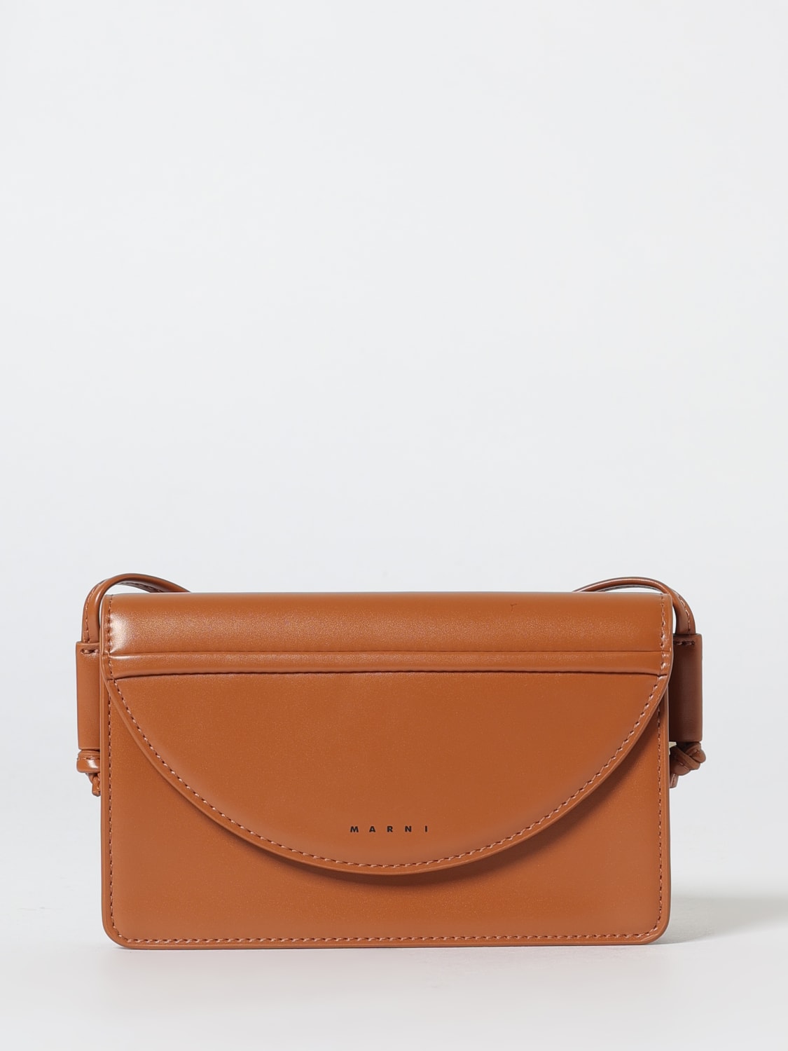 MARNI BORSA: Borsa a tracolla in pelle sintetica Marni, Beige - Img 1