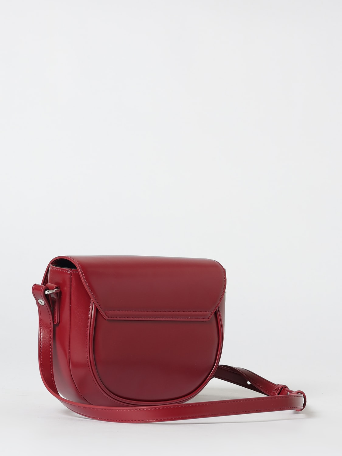 MARNI BORSA: Borsa a tracolla Smile in pelle sintetica Marni, Bordeaux - Img 2