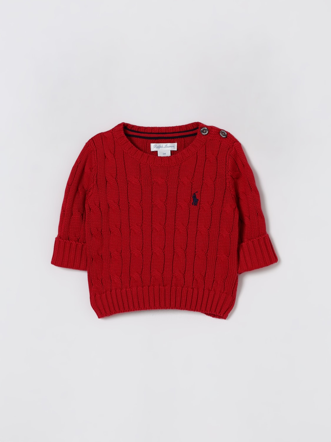 POLO RALPH LAUREN SWEATER: Sweater kids Polo Ralph Lauren, Red - Img 1
