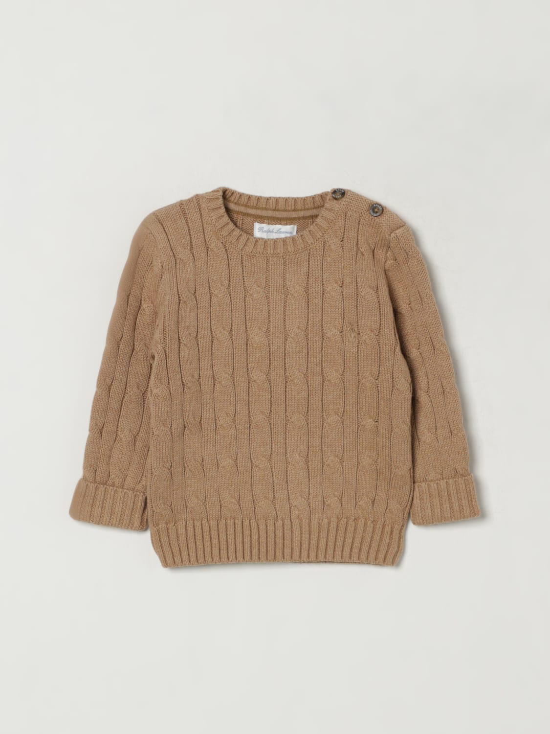 POLO RALPH LAUREN SWEATER: Sweater kids Polo Ralph Lauren, Beige - Img 1