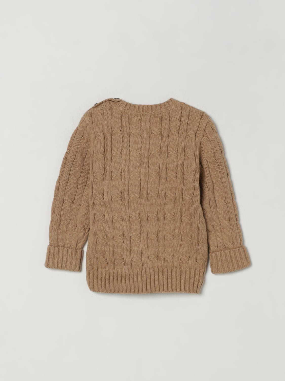 POLO RALPH LAUREN SWEATER: Sweater kids Polo Ralph Lauren, Beige - Img 2