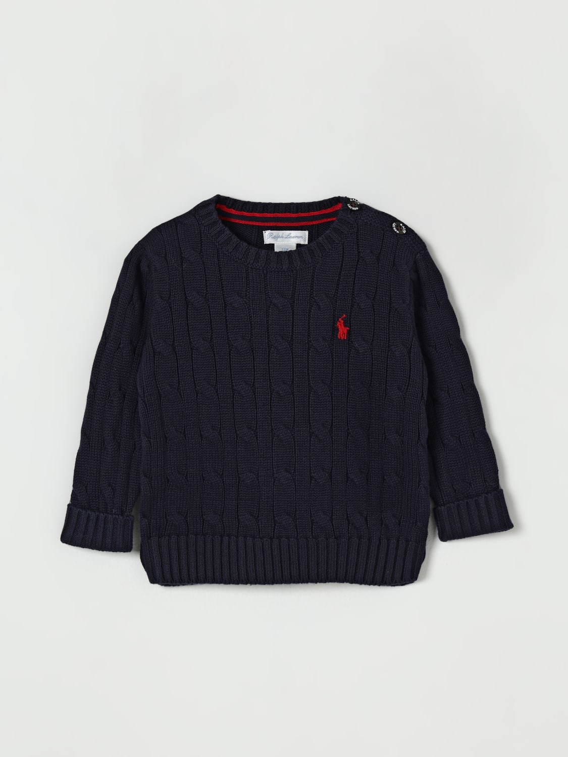 POLO RALPH LAUREN SWEATER: Sweater kids Polo Ralph Lauren, Navy - Img 1
