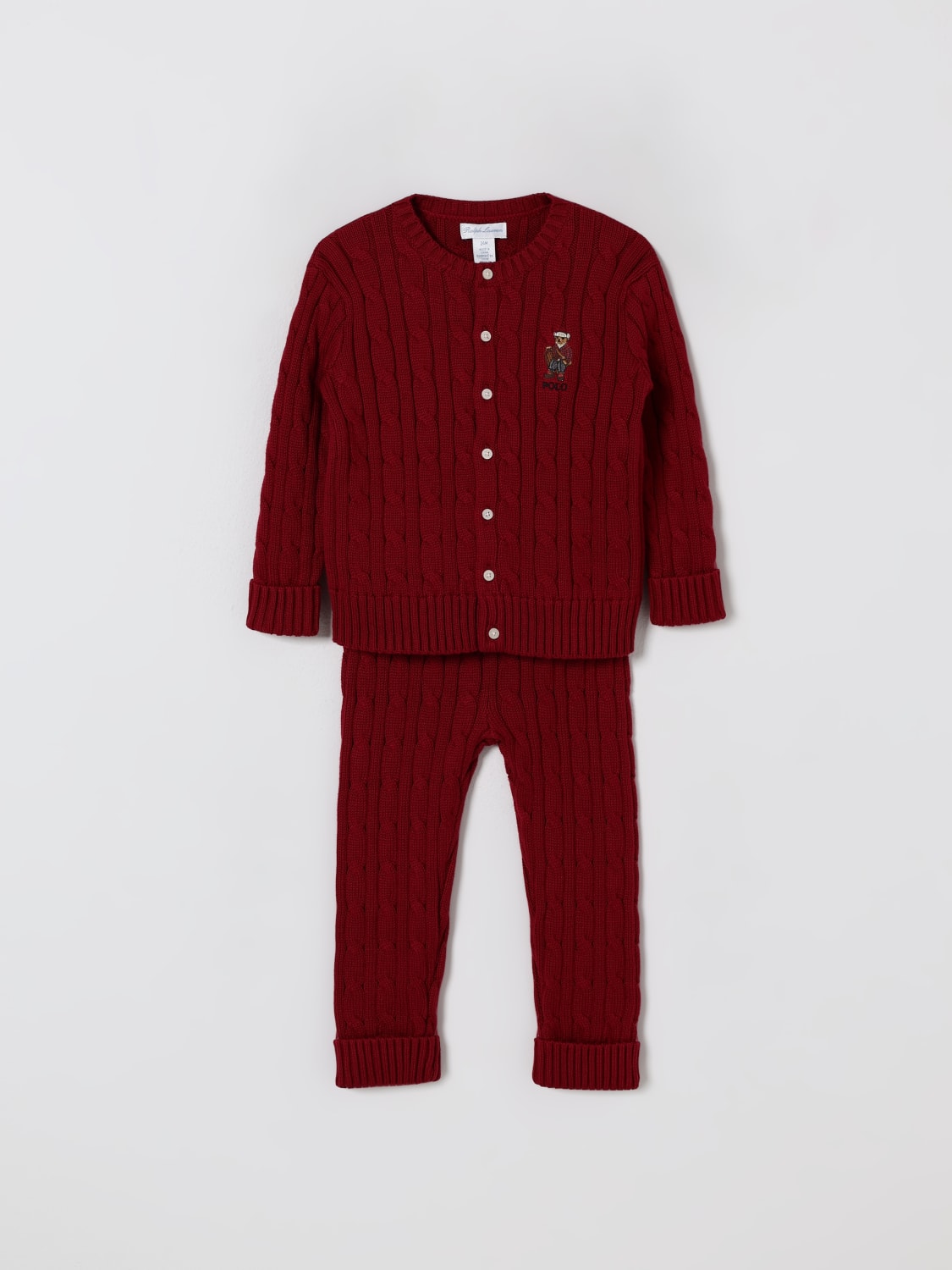 POLO RALPH LAUREN TRACKSUIT: Tracksuits kids Polo Ralph Lauren, Burgundy - Img 1