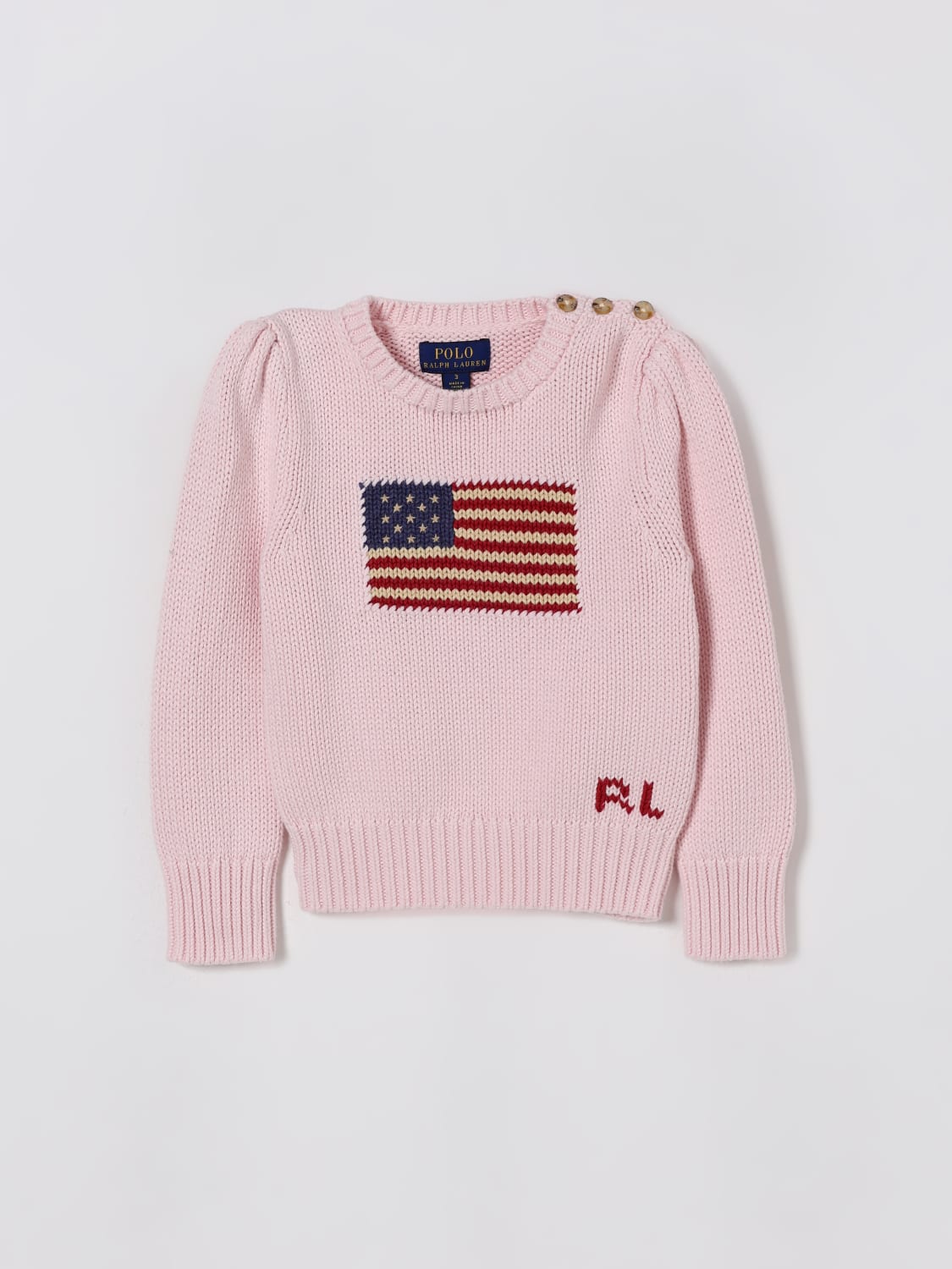 POLO RALPH LAUREN SWEATER: Sweater kids Polo Ralph Lauren, Pink - Img 1