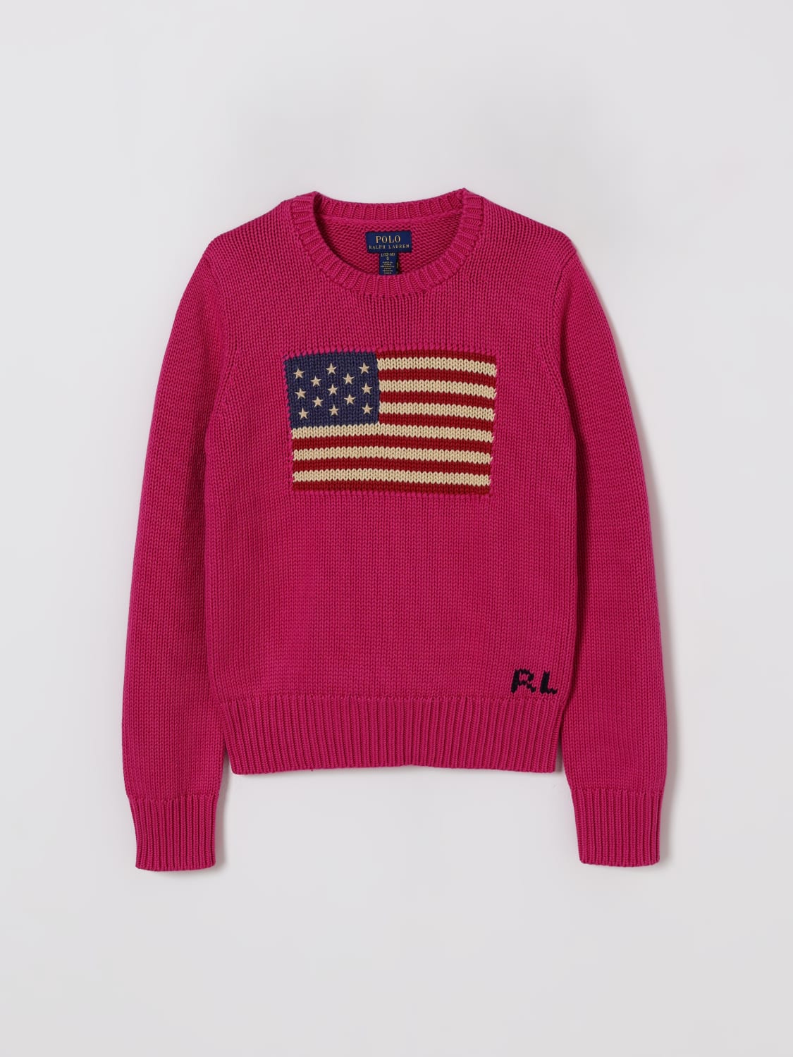 POLO RALPH LAUREN PULLOVER: Pullover kinder Polo Ralph Lauren, Fuchsia - Img 1