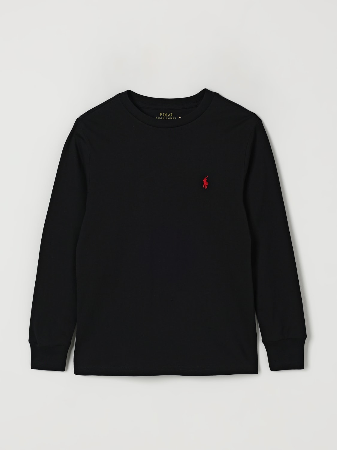 POLO RALPH LAUREN T-SHIRT: T-shirt kids Polo Ralph Lauren, Black - Img 1