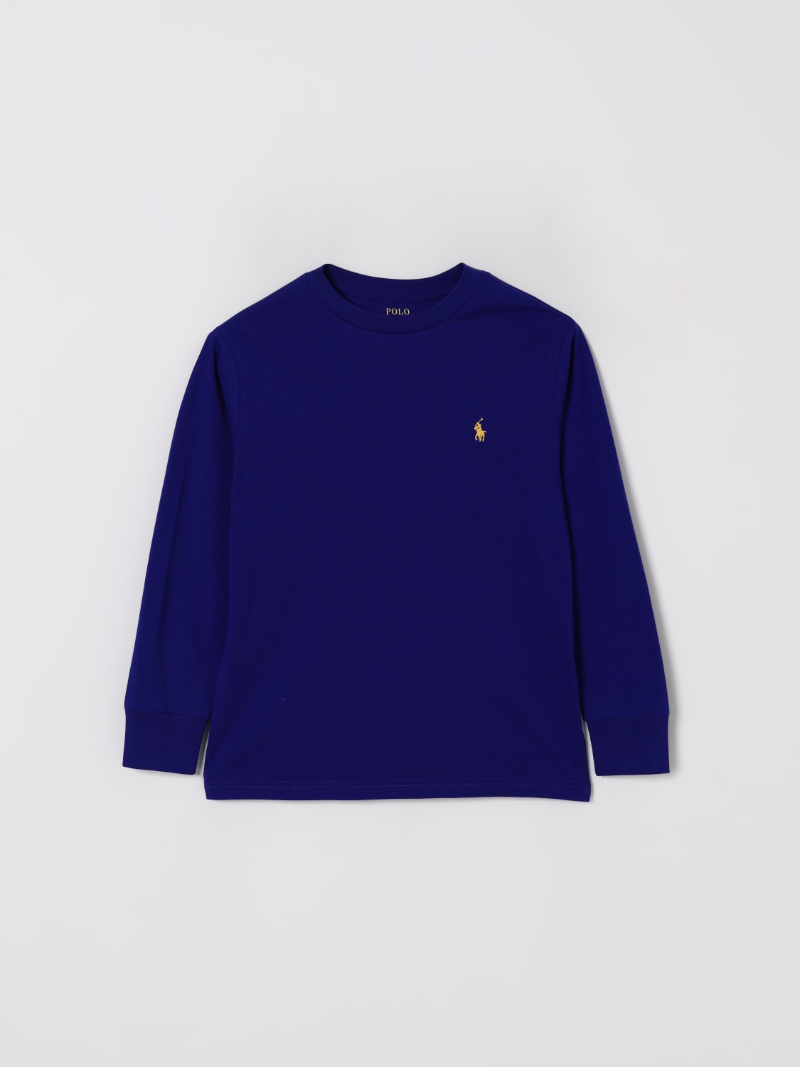 POLO RALPH LAUREN T-SHIRT: T-shirt kids Polo Ralph Lauren, Blue - Img 1