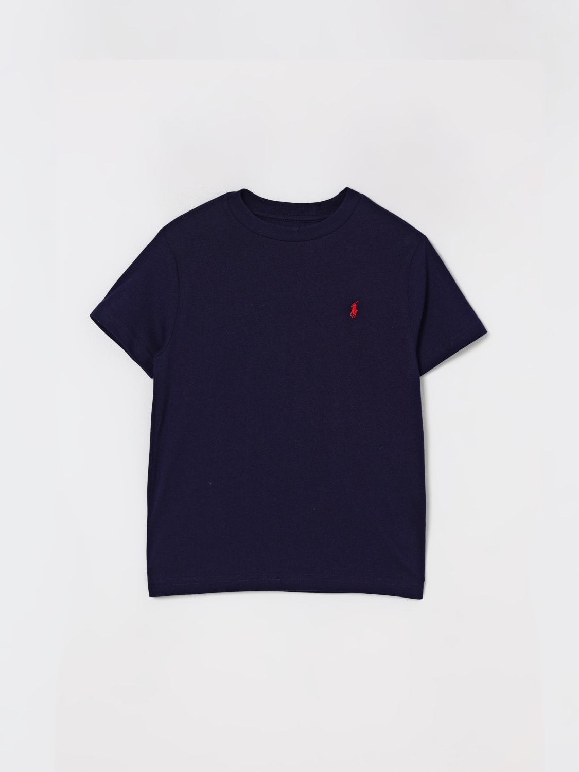 POLO RALPH LAUREN T-SHIRT: T-shirt kids Polo Ralph Lauren, Navy - Img 1