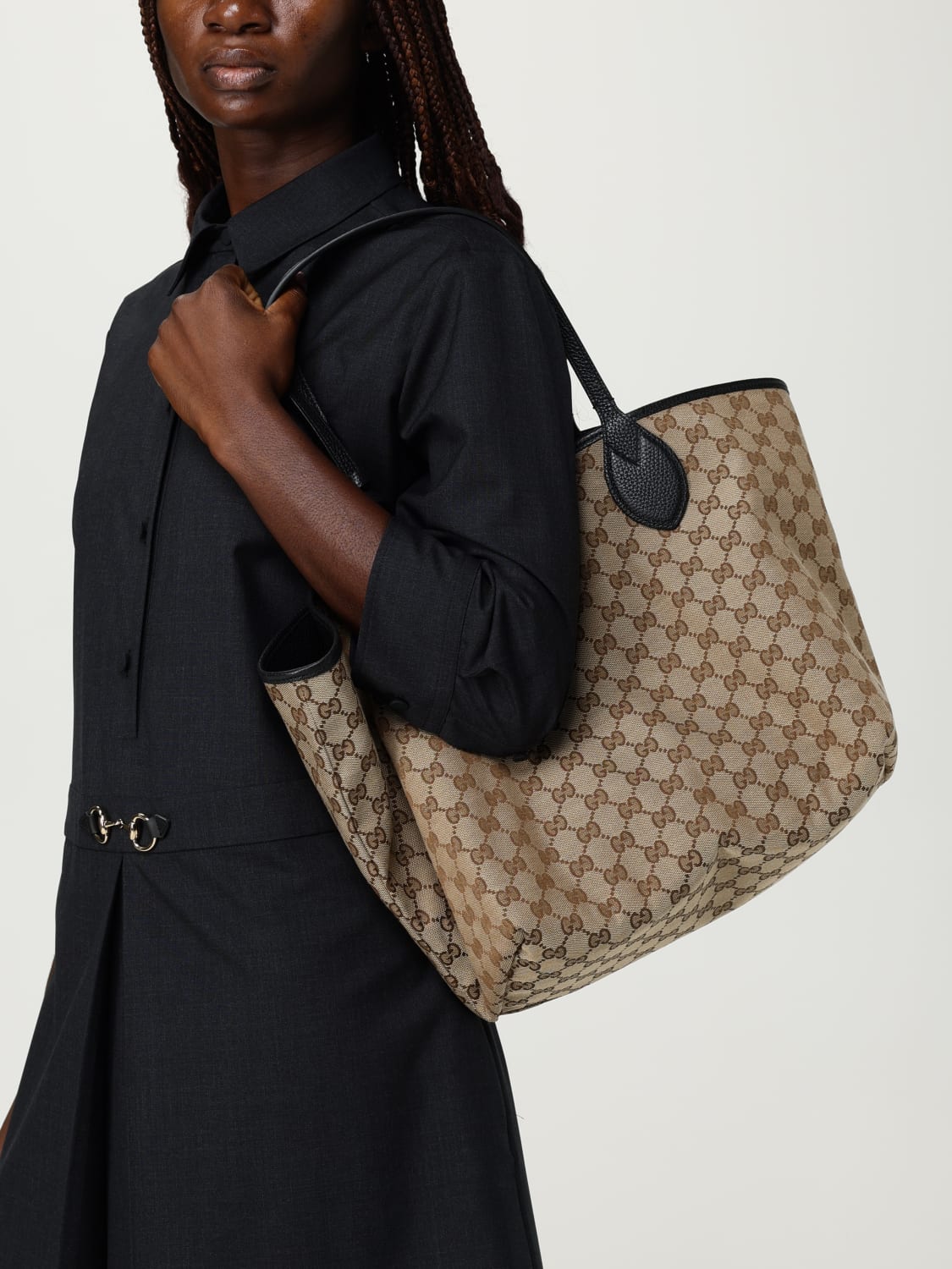 GUCCI TOTE BAG: Shoulder bag woman Gucci, Black - Img 2