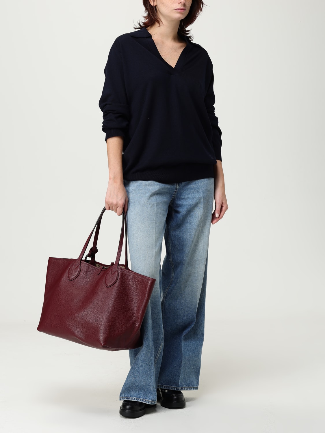 GUCCI TOTE BAG: Shoulder bag woman Gucci, Burgundy - Img 2