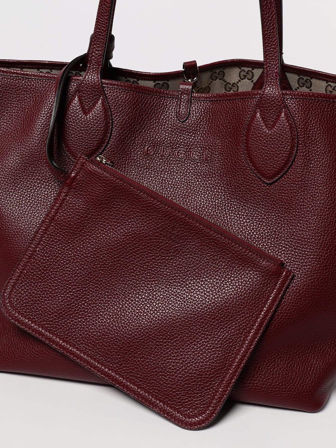 GUCCI TOTE BAG: Shoulder bag woman Gucci, Burgundy - Img 4