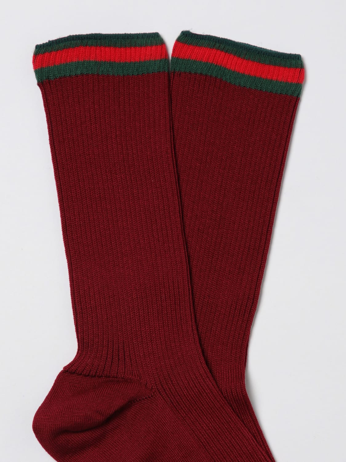 GUCCI STRÜMPFE: Strümpfe damen Gucci, Burgunderrot - Img 2