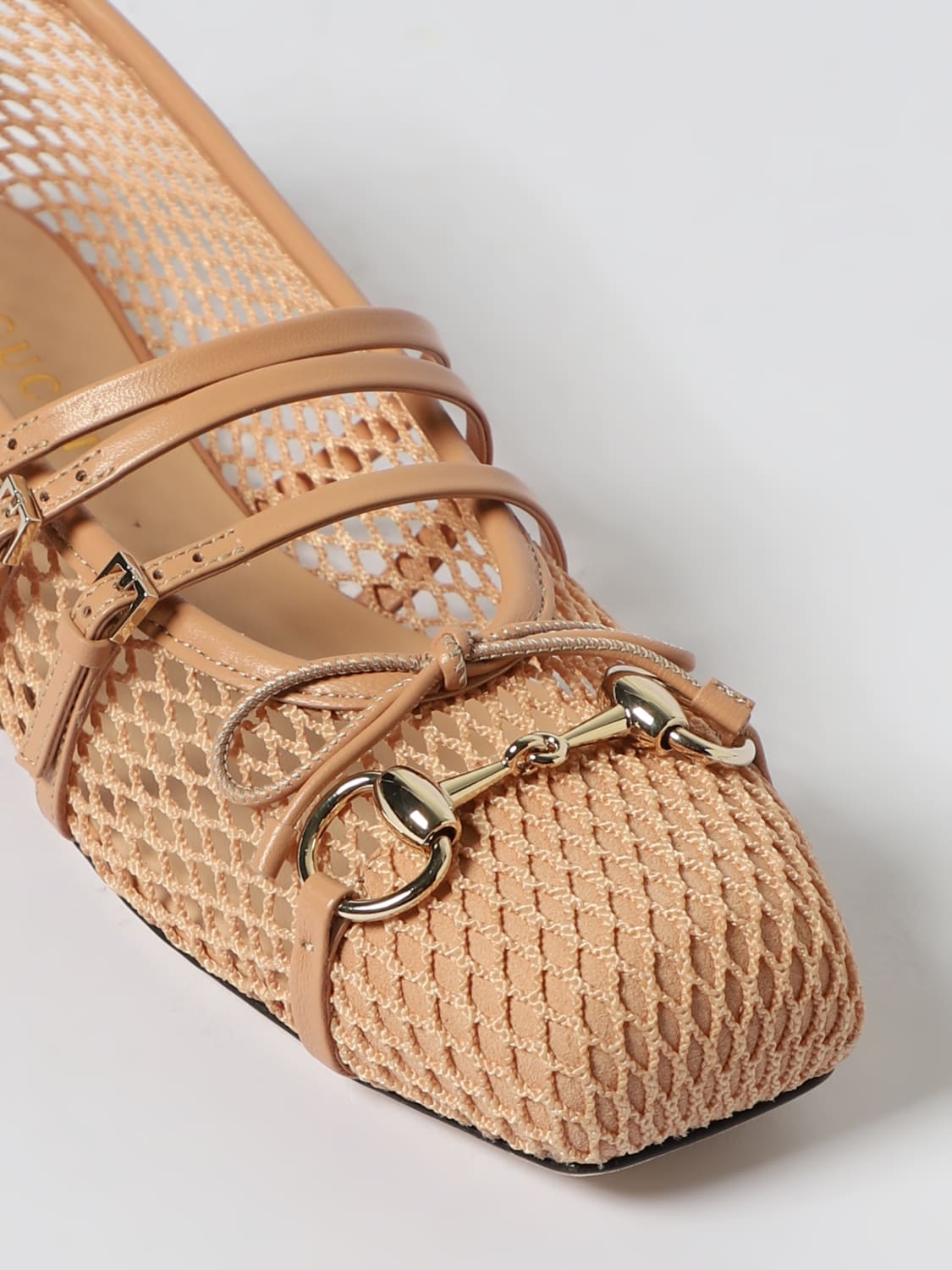 GUCCI BALLET FLAT: Shoes woman Gucci, Pink - Img 4