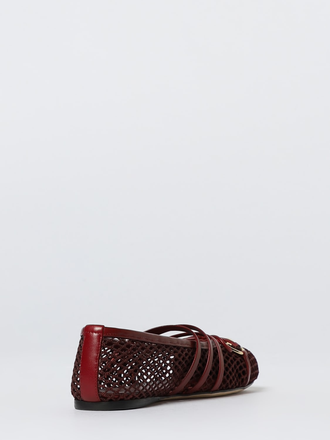 GUCCI BALLET FLAT: Shoes woman Gucci, Burgundy - Img 3