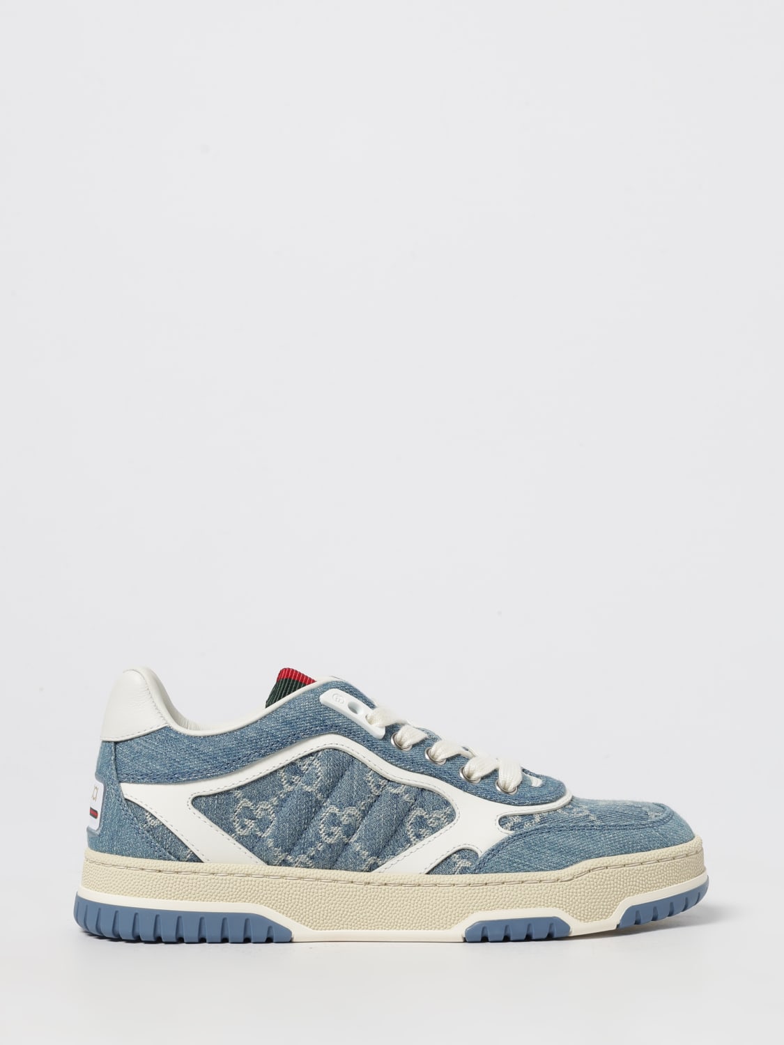 GUCCI BASKETS: Baskets femme Gucci, Denim - Img 1